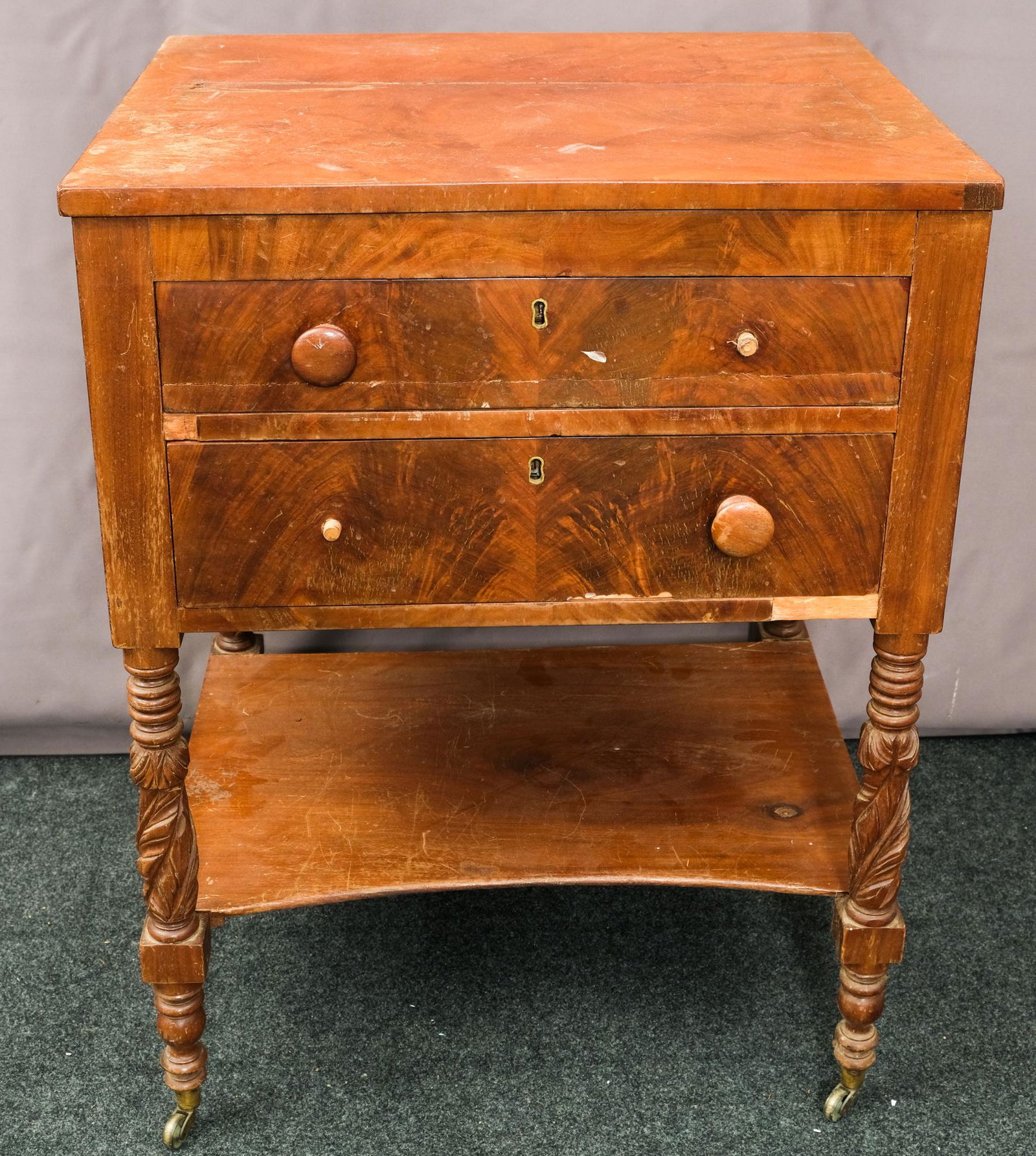 Antique Mahogany Stand (1 of 4)