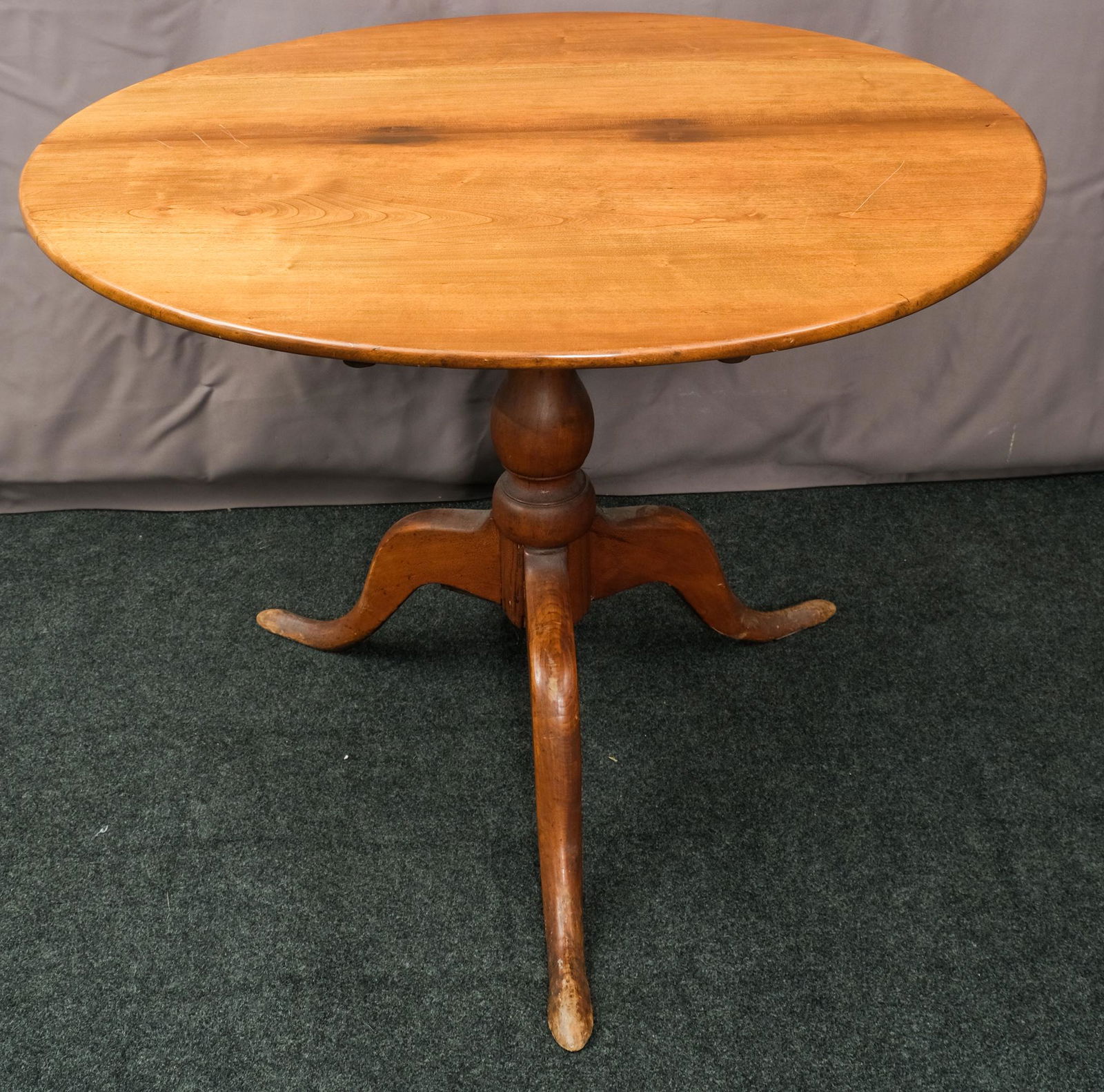 Antique Walnut Tilt-Top Candle Stand (1 of 5)