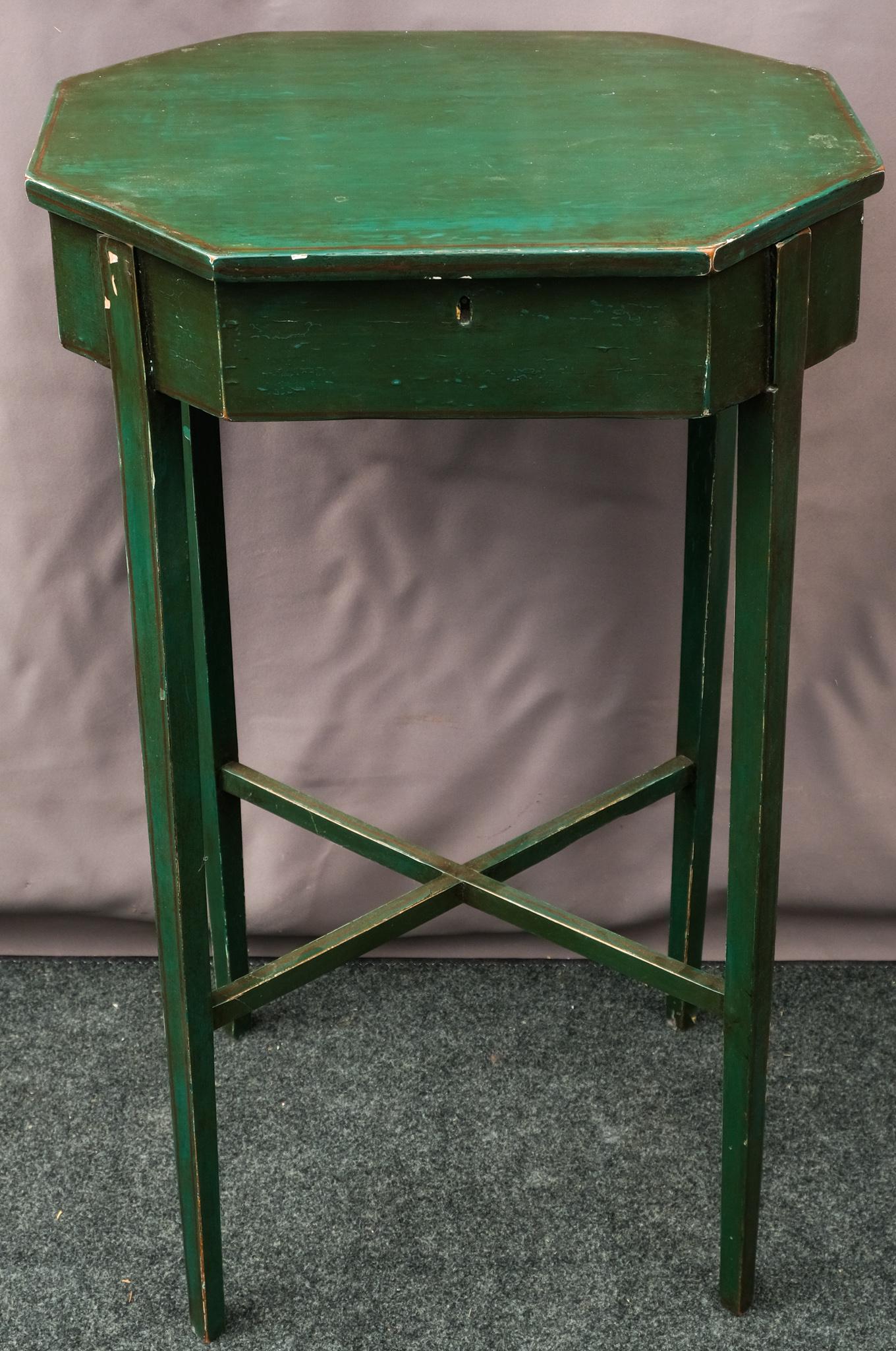 Slender Painted Sewing Table (1 of 7)