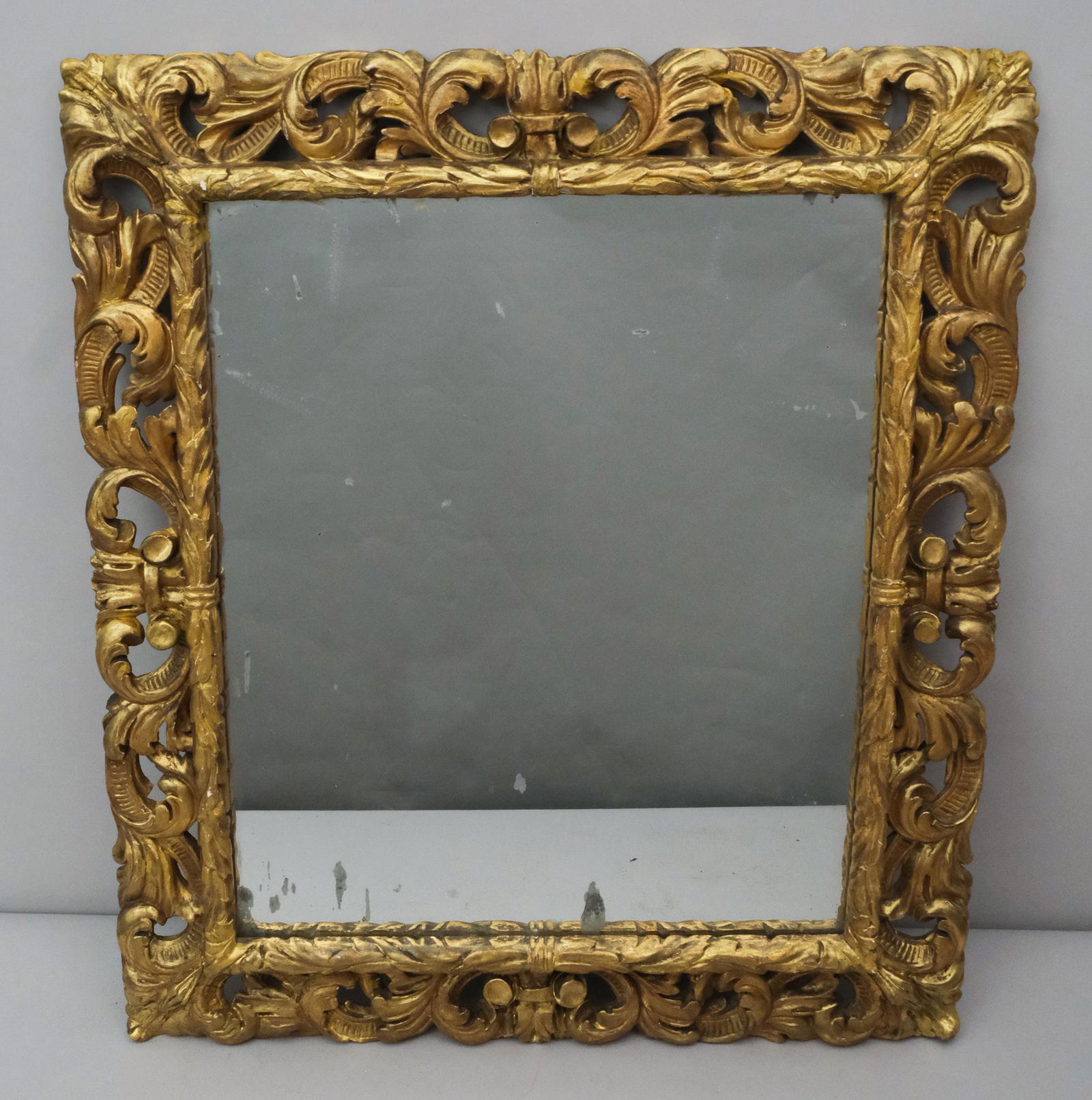 Antique Florentine Giltwood Mirror (1 of 2)
