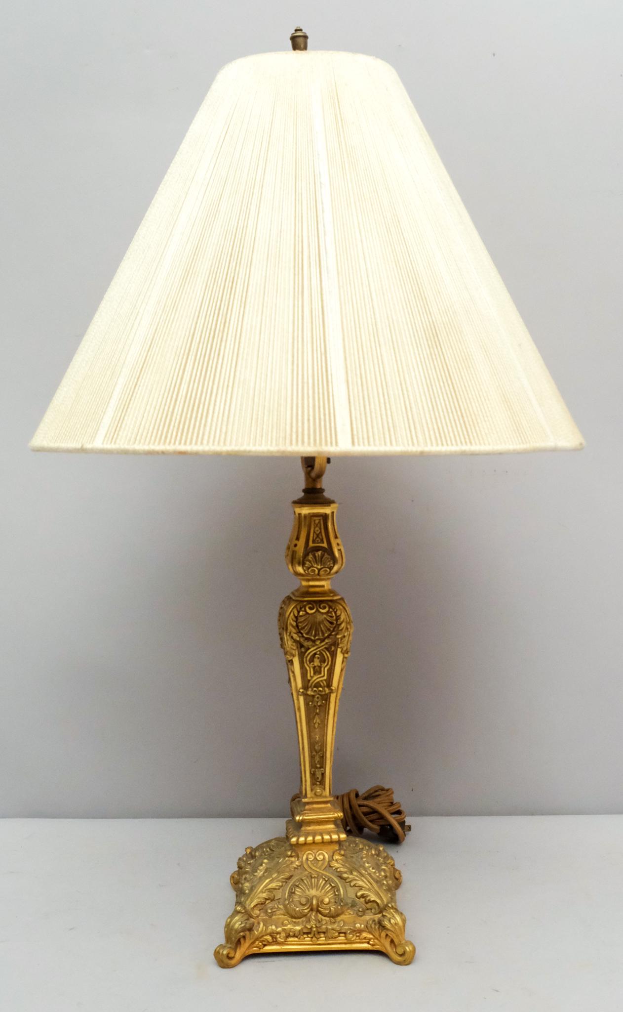 Rococo Brass Desk Lamp (1 of 6)