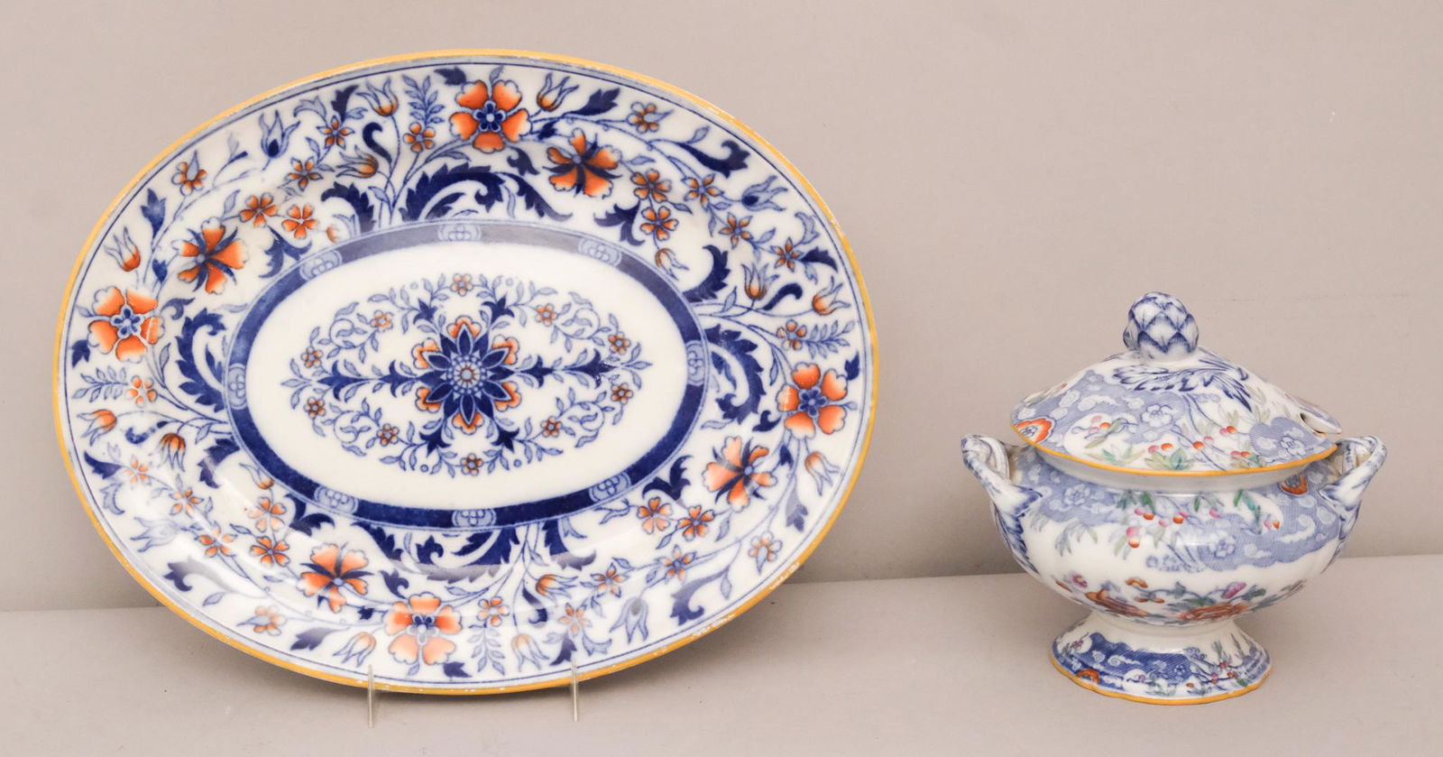 2 Pieces of Early Minton Ironstone (1 of 15)