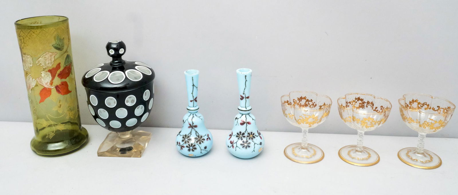 Lot of Fancy Antique Glass (1 of 6)
