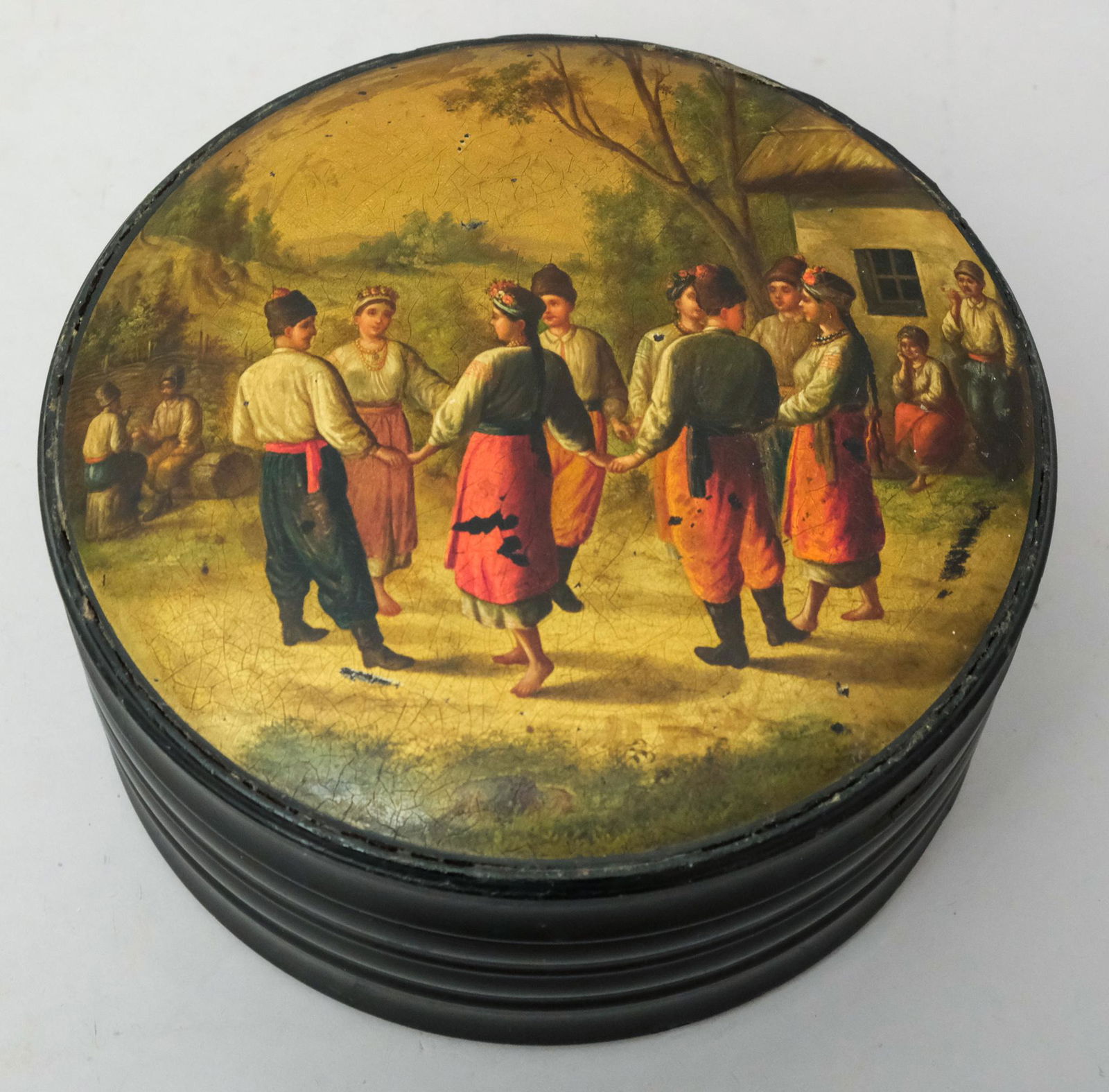 Immense Antique Russian Lacquer Box, Vishnyakov (1 of 9)