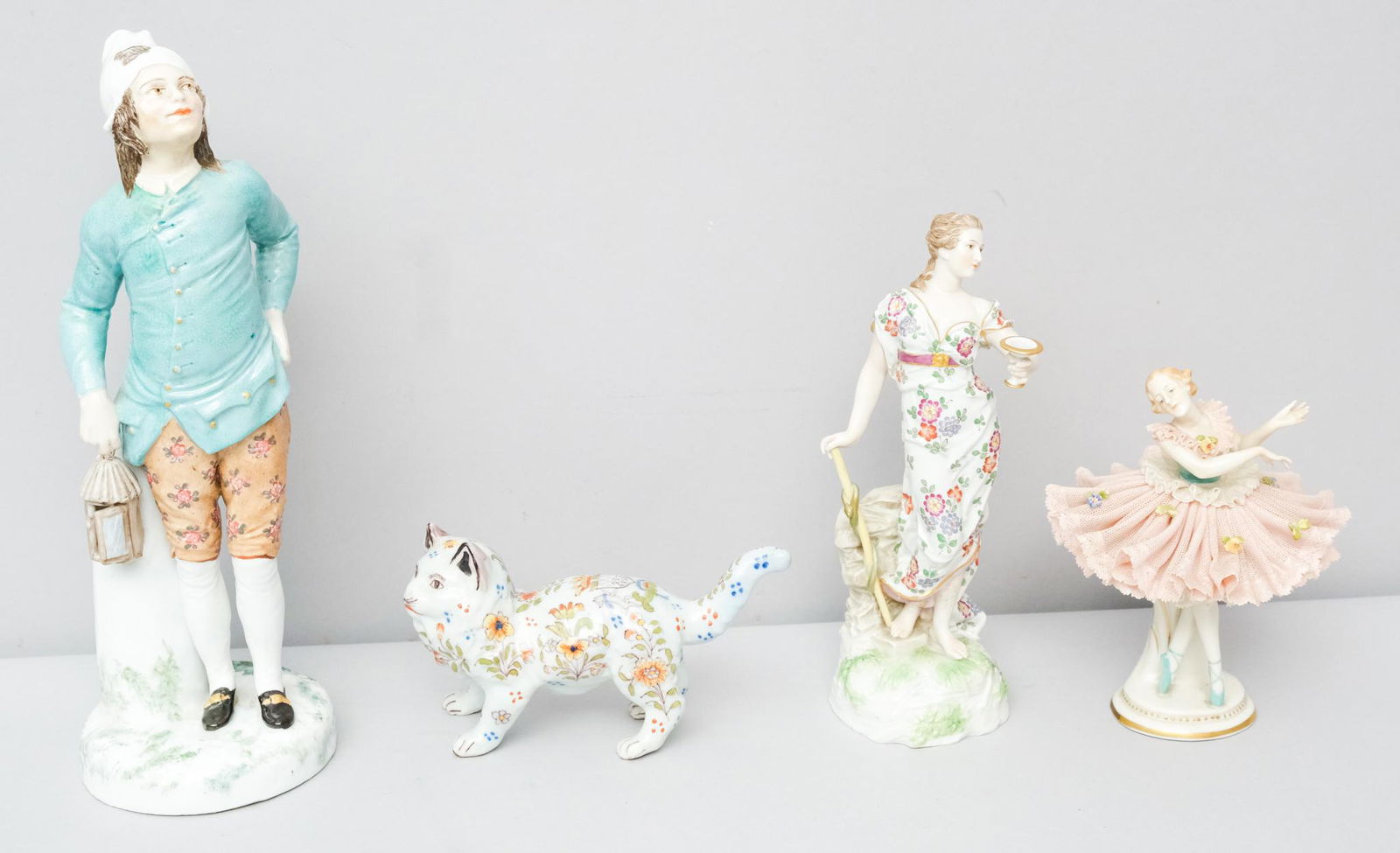 Lot of 4 Continental Porcelain Figurines (1 of 13)