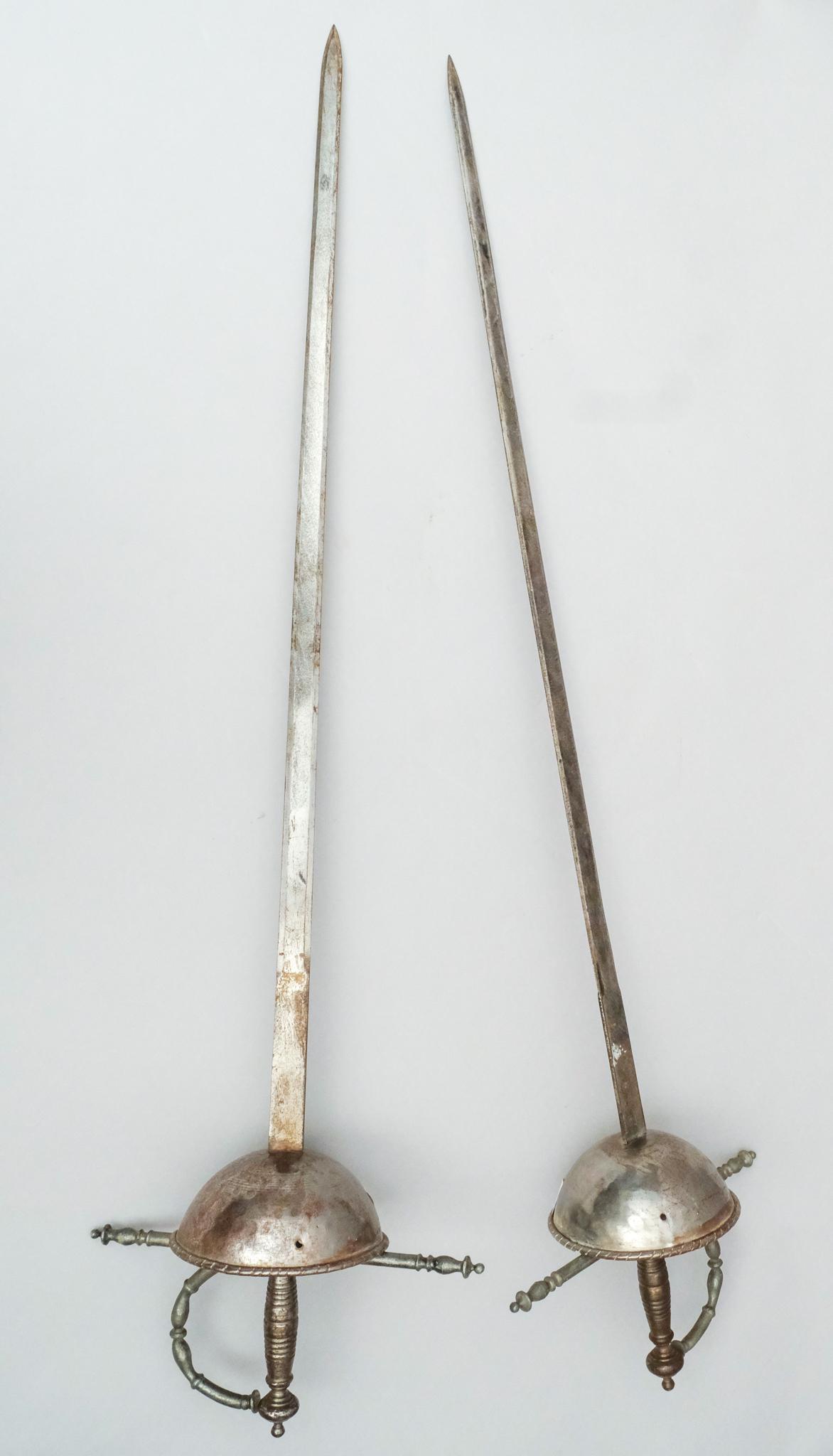 Pair of Antique Fencing Rapier Swords (1 of 8)