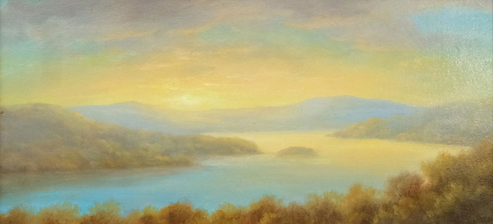Jane Bloodgood-Abrams, "Sunset on the Hudson" (1 of 5)