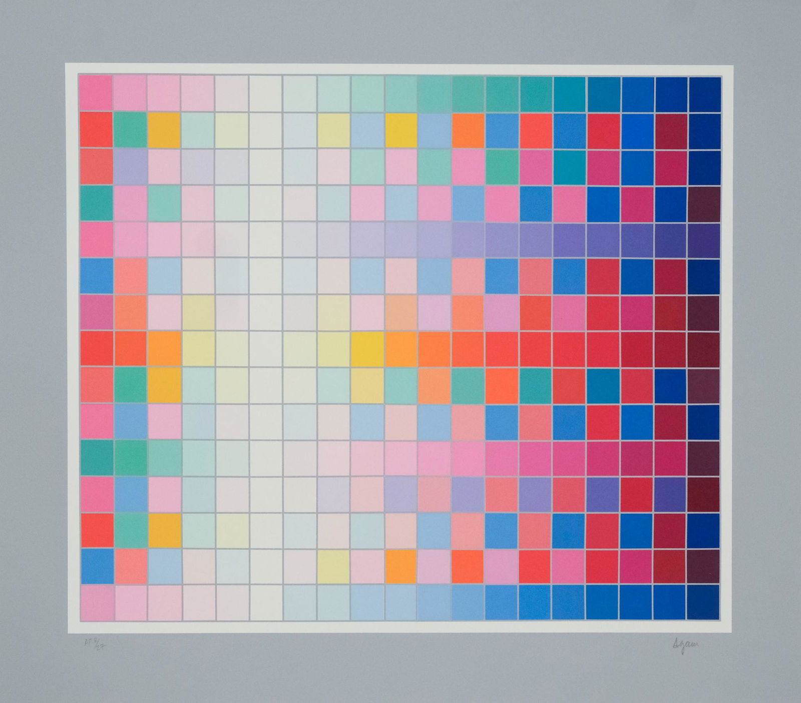 Yaacov Agam, Op Art Artist Proof (1 of 3)