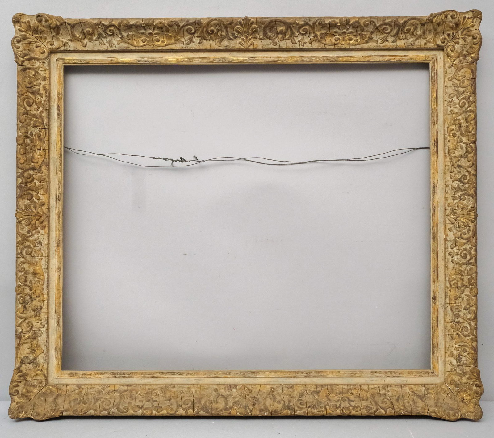 Newcomb Macklin Louis XIV Style Montparnasse Frame: American, ca. 1930, bears Newcomb Macklin label, in a great standard size, 25" x 30" rabbet, 31 3/4" x 36 3/4" overall, 3 3/4" molding width.