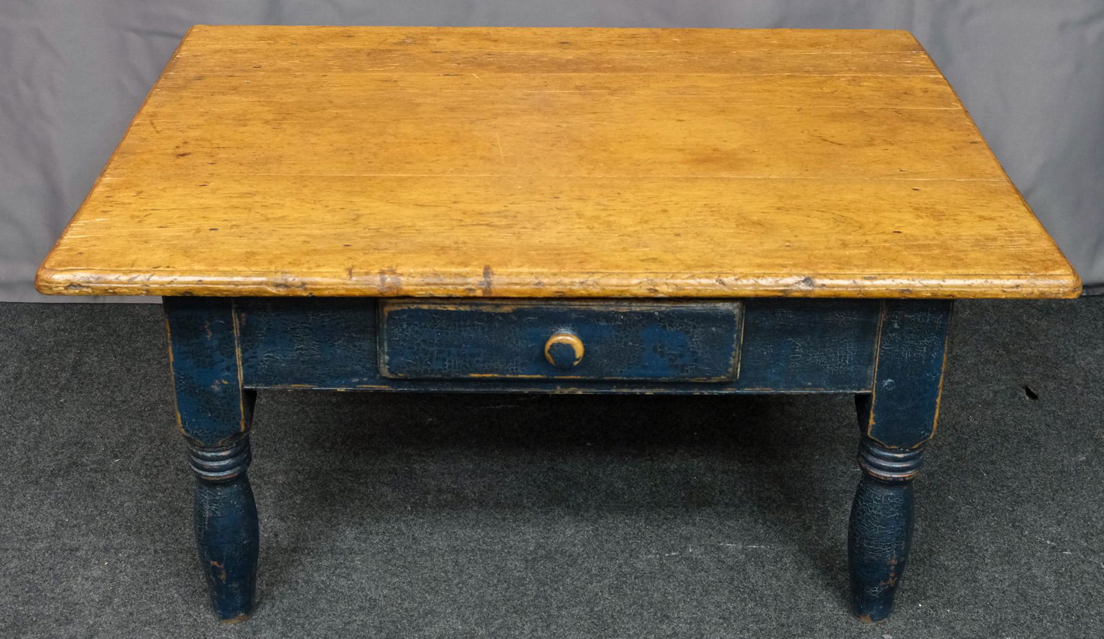 Primitive Farm Table Repurposed as Coffee Table (1 of 7)