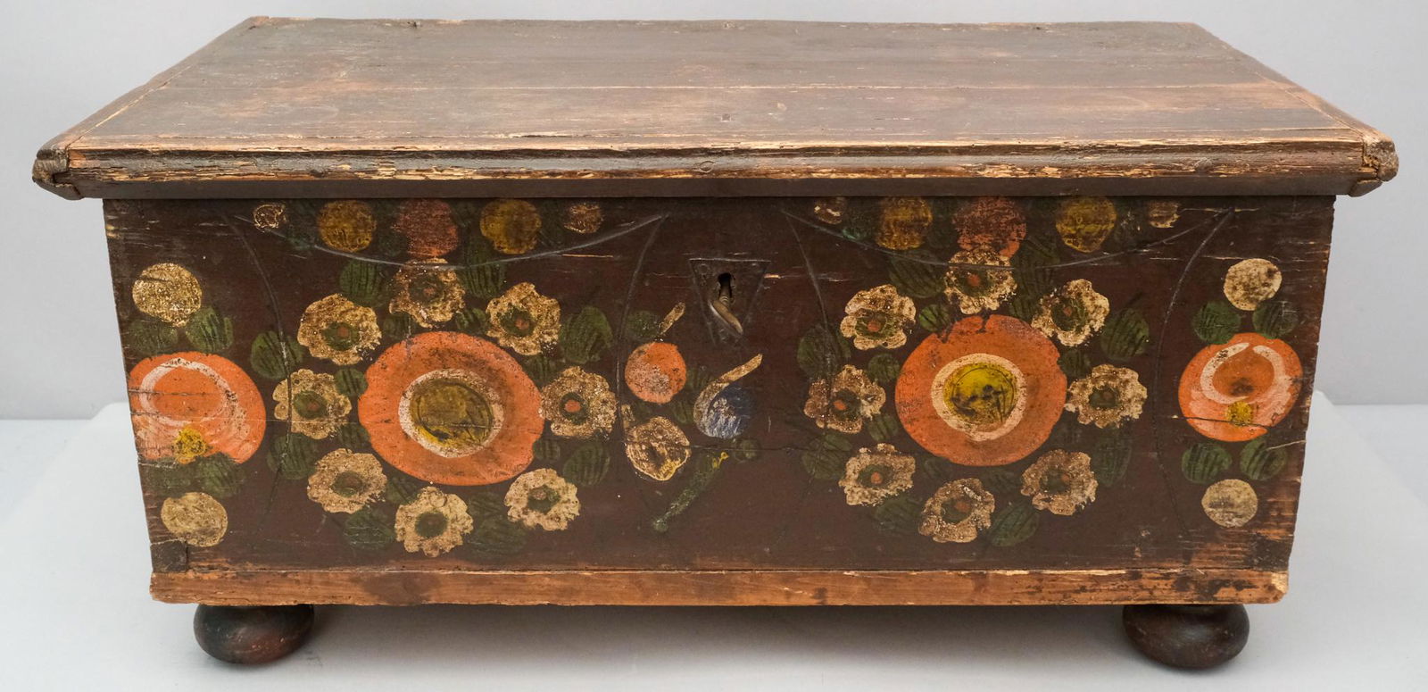 Antique Painted Diminutive Blanket Chest (1 of 5)
