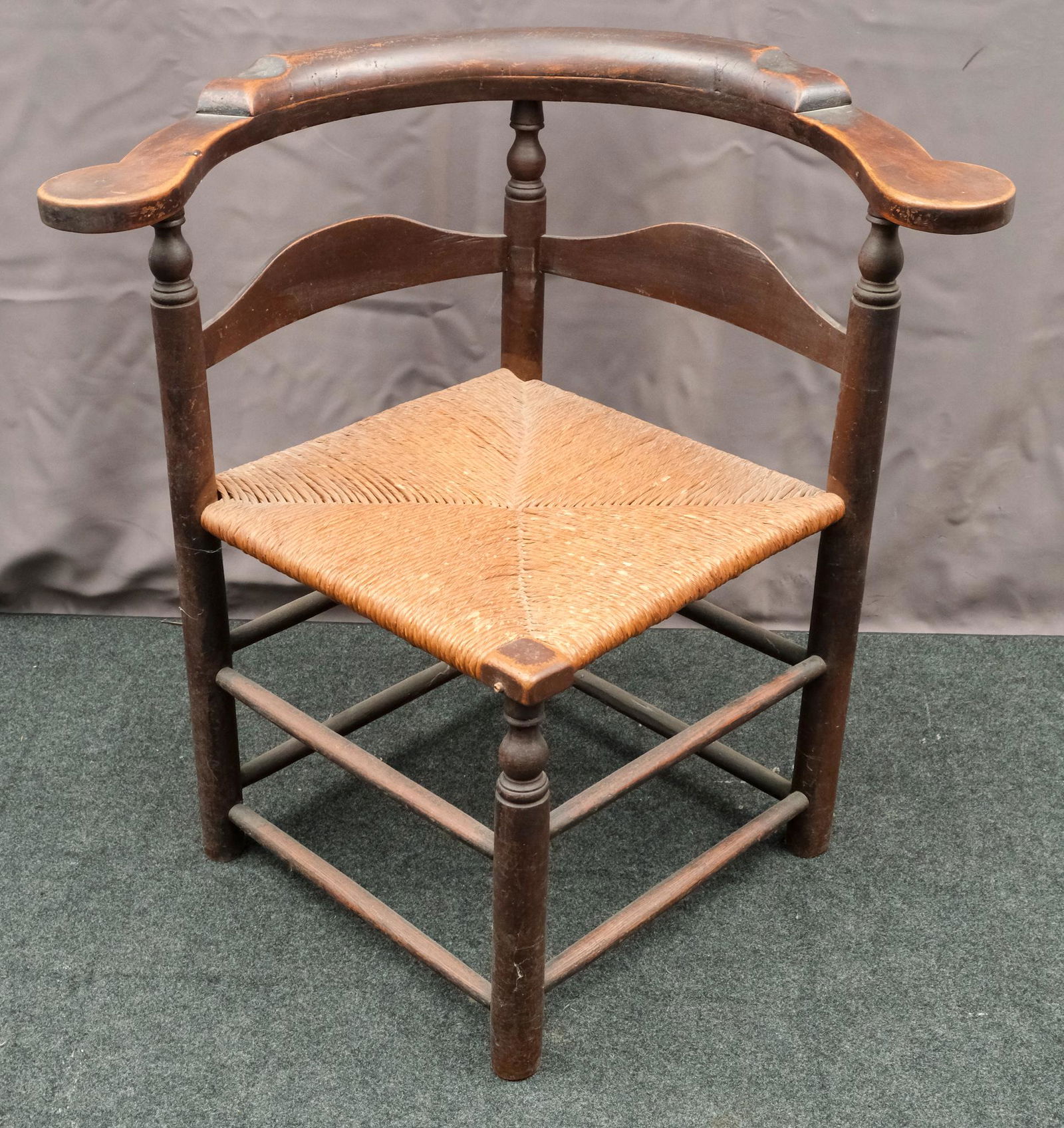 18th Century Reed Seat Corner Chair (1 of 7)