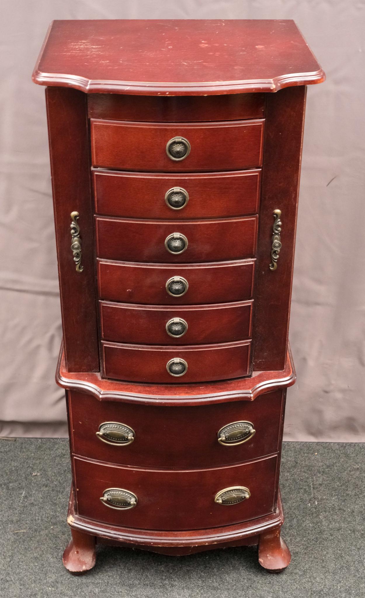 Mahogany Jewelry Cabinet (1 of 10)