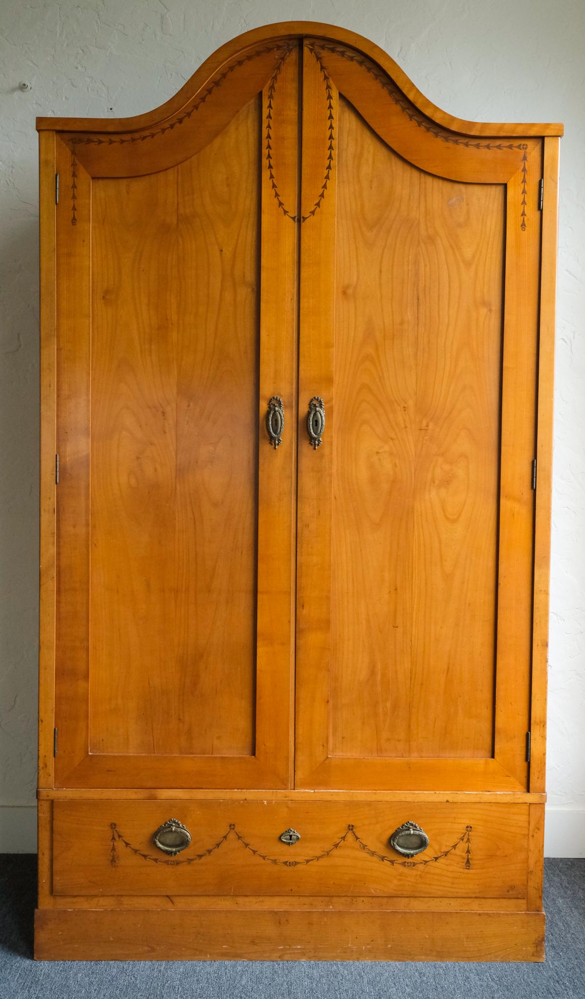 Large Biedermeier Wooden Armoire (1 of 9)