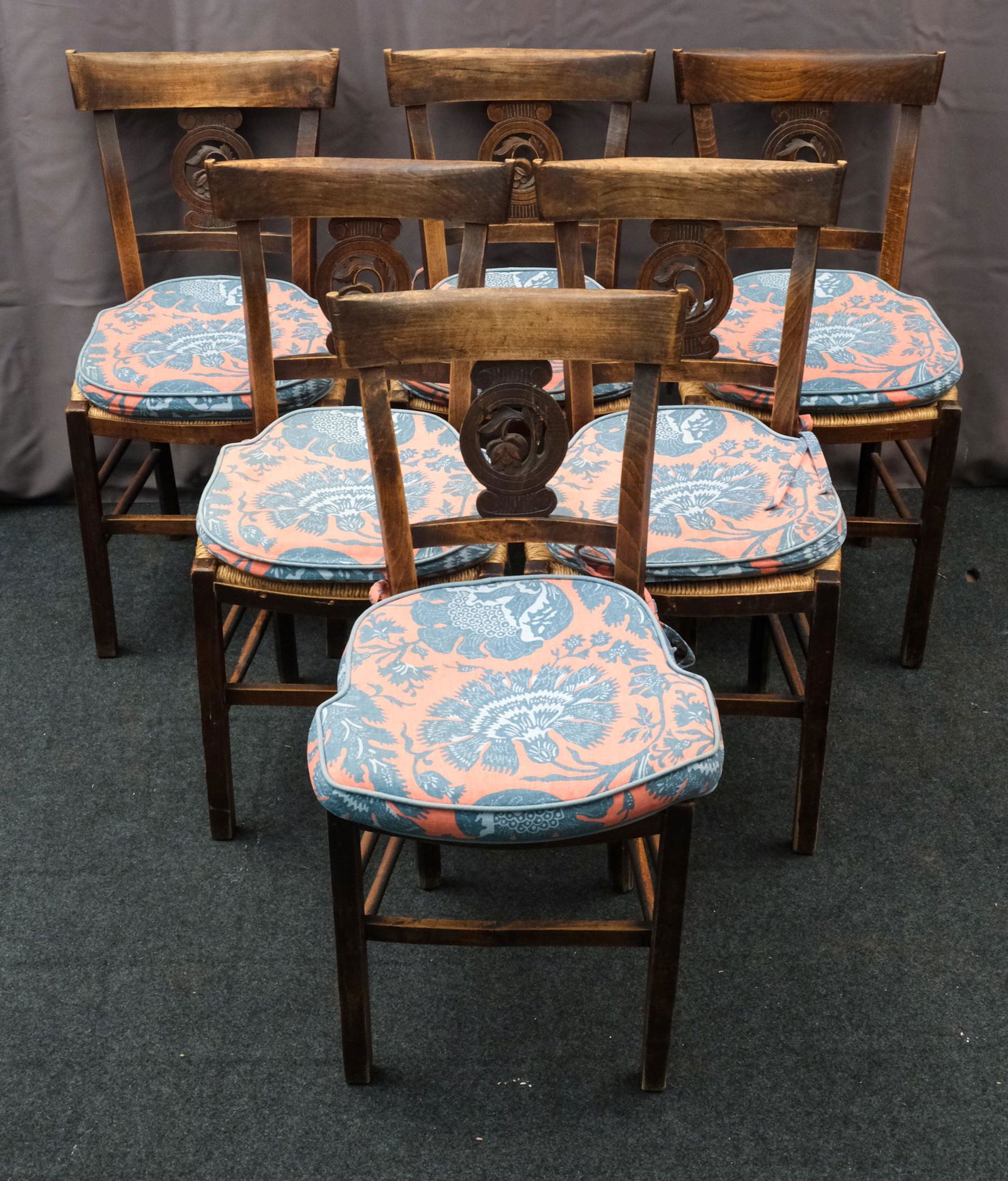 Set of Six French Provincial Side Chairs (1 of 11)