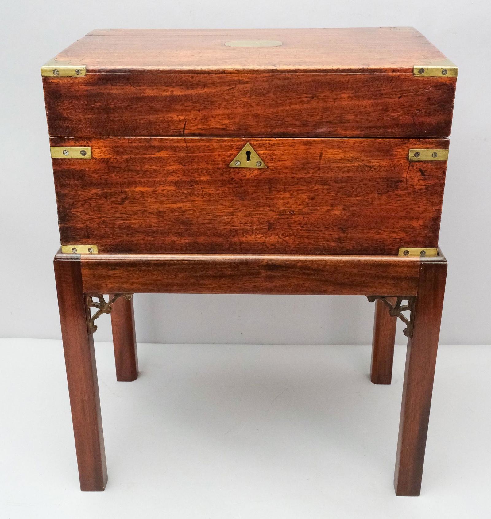 Antique Campaign Desk with Stand (1 of 15)