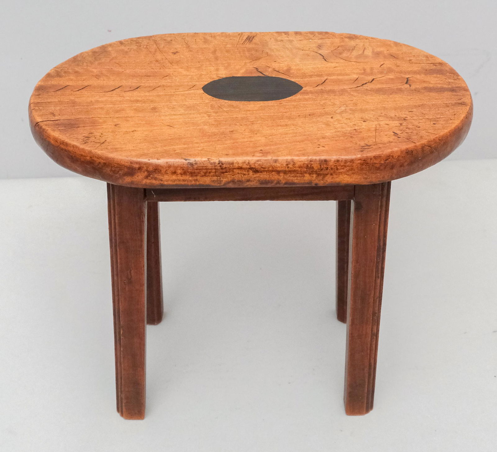 Small Solid Tiger Maple Footstool (1 of 8)