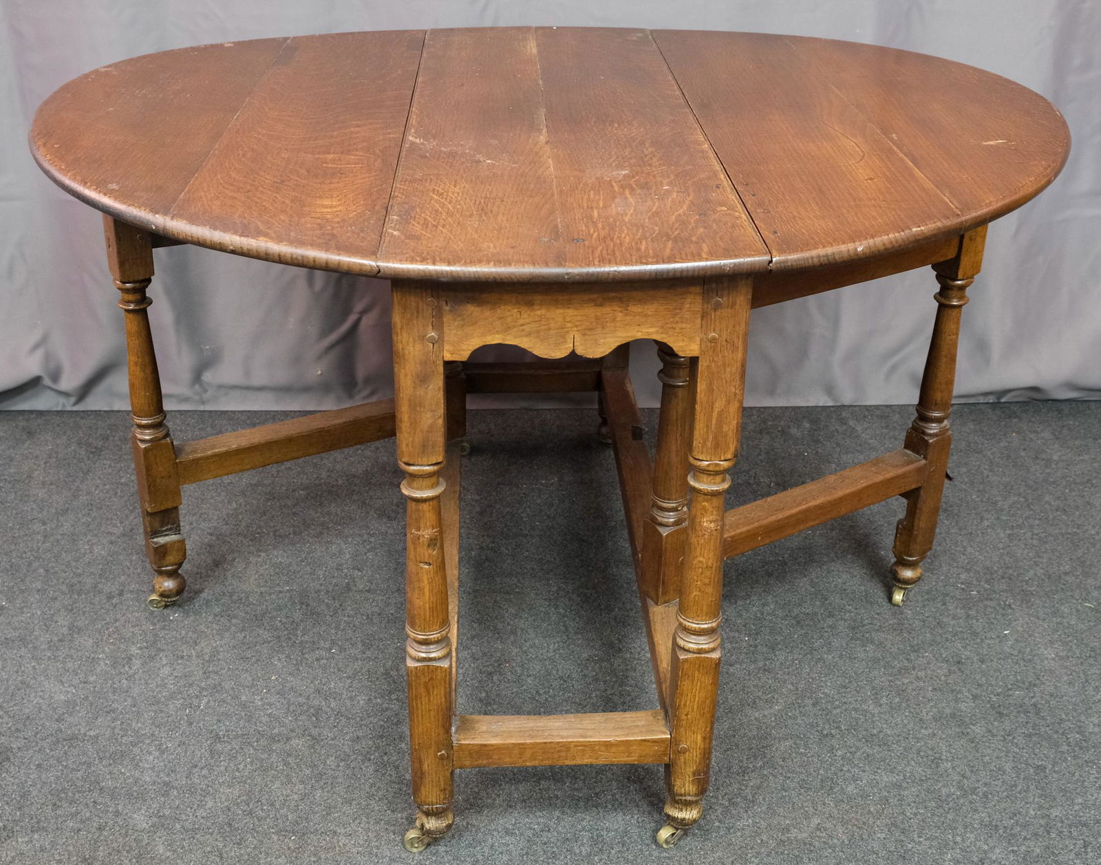 Jacobean Oak Gateleg Dining Table (1 of 9)