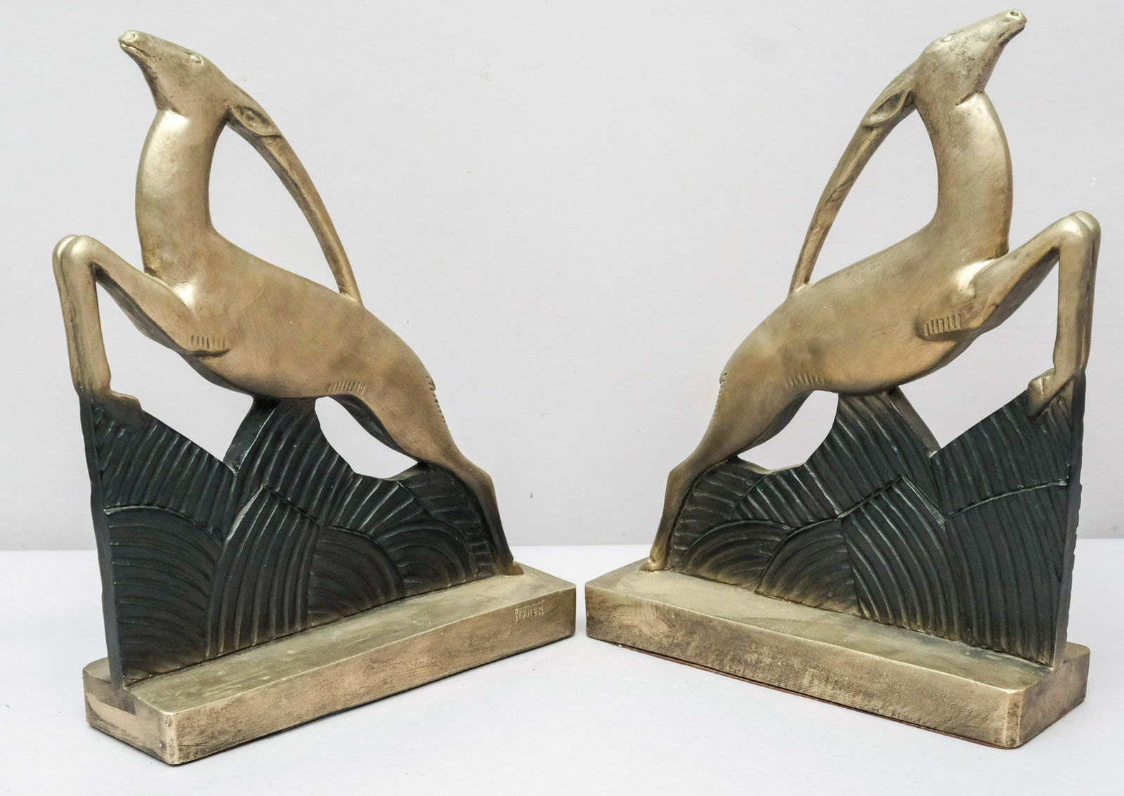 Austin Sculpture Gazelle Bookends by Fisher (1 of 9)