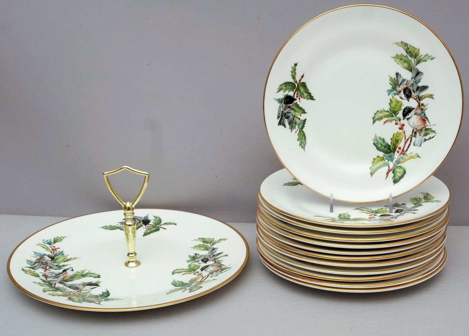 Boehm Plates & Cake Stand (1 of 4)