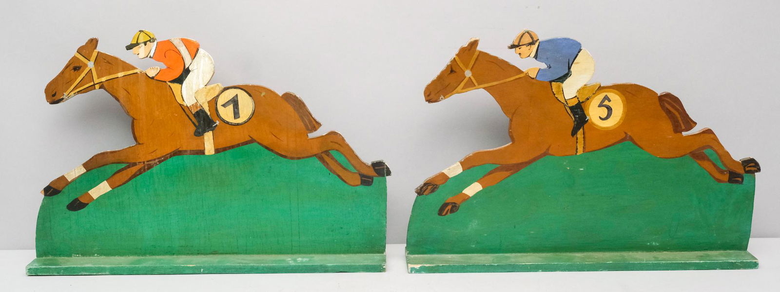 (2) Folky Horse & Jockey Carnival Racing Figures (1 of 7)