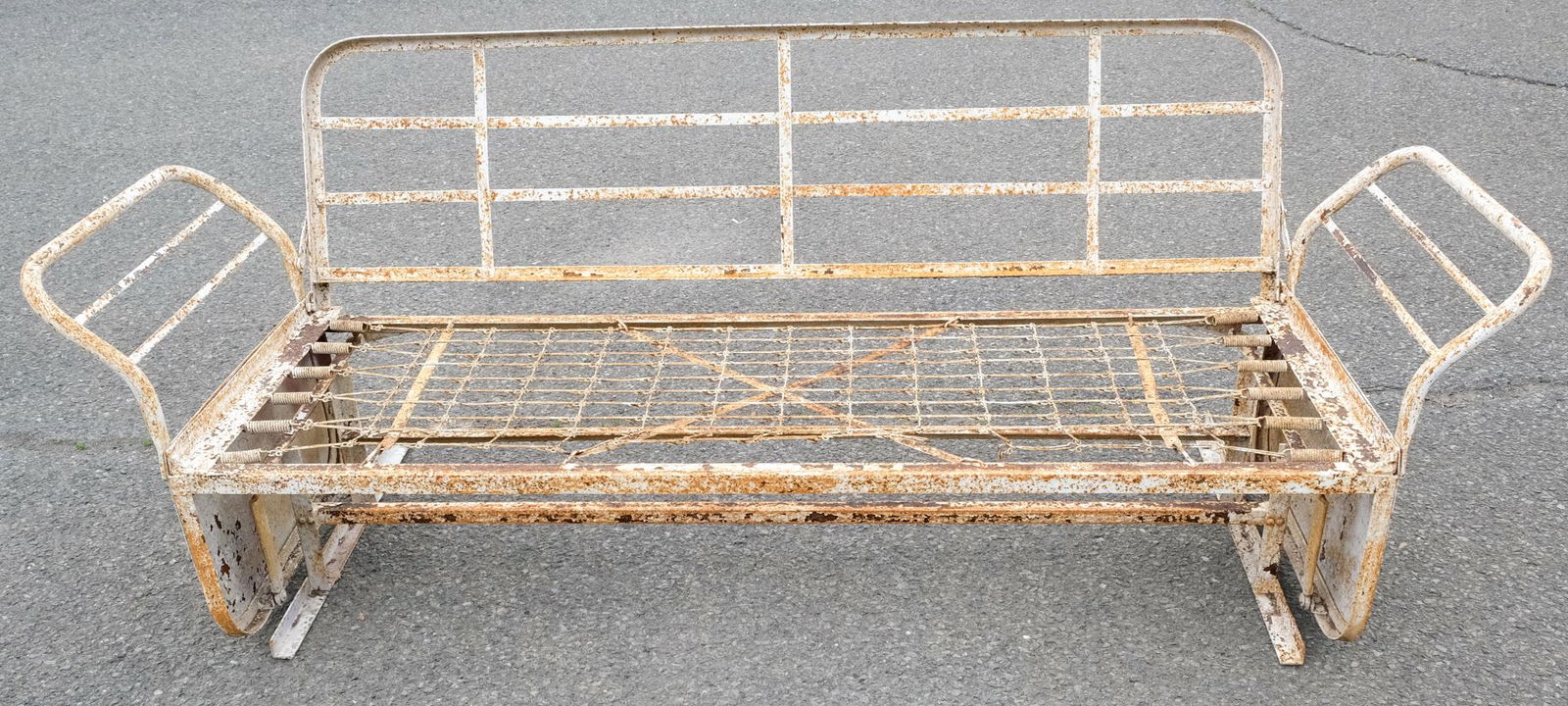 Vintage Painted Metal Glider Sofa (1 of 5)