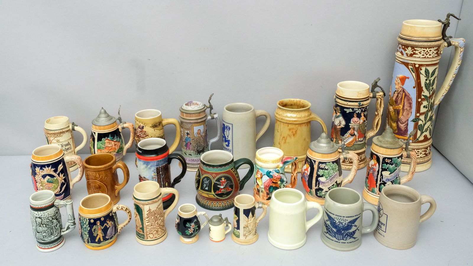 Large Collection of Mostly German Beer Steins (1 of 10)