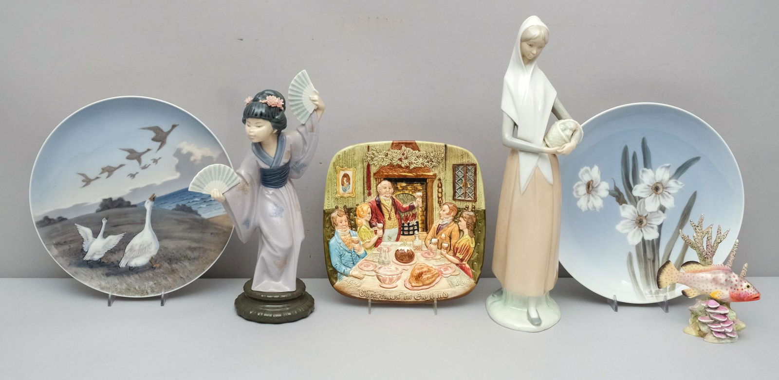 Antique Porcelain Plates and Figurines (1 of 8)