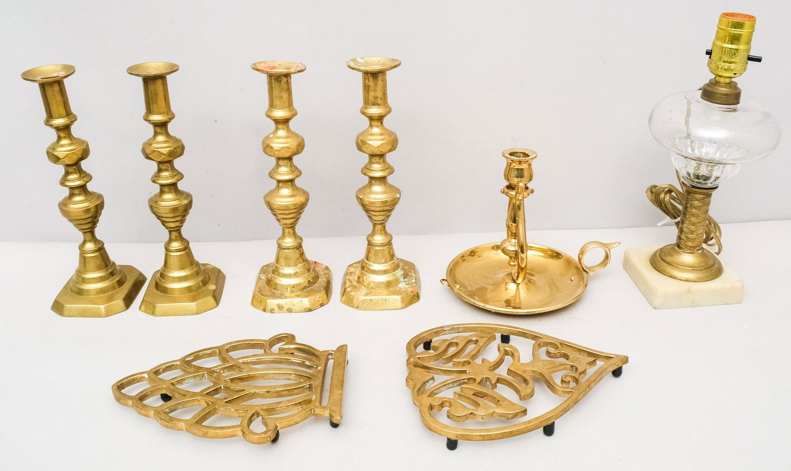 Lot of Antique Brass & Lighting (1 of 7)
