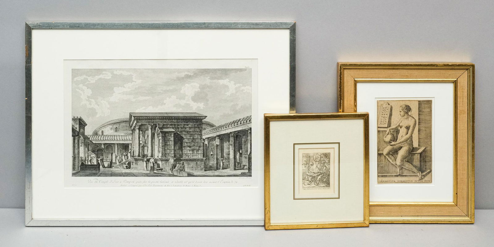 Lot of 3 Framed Italian Prints (1 of 5)