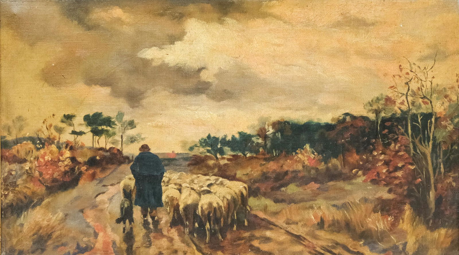 American School, Shepherd with Flock (1 of 6)