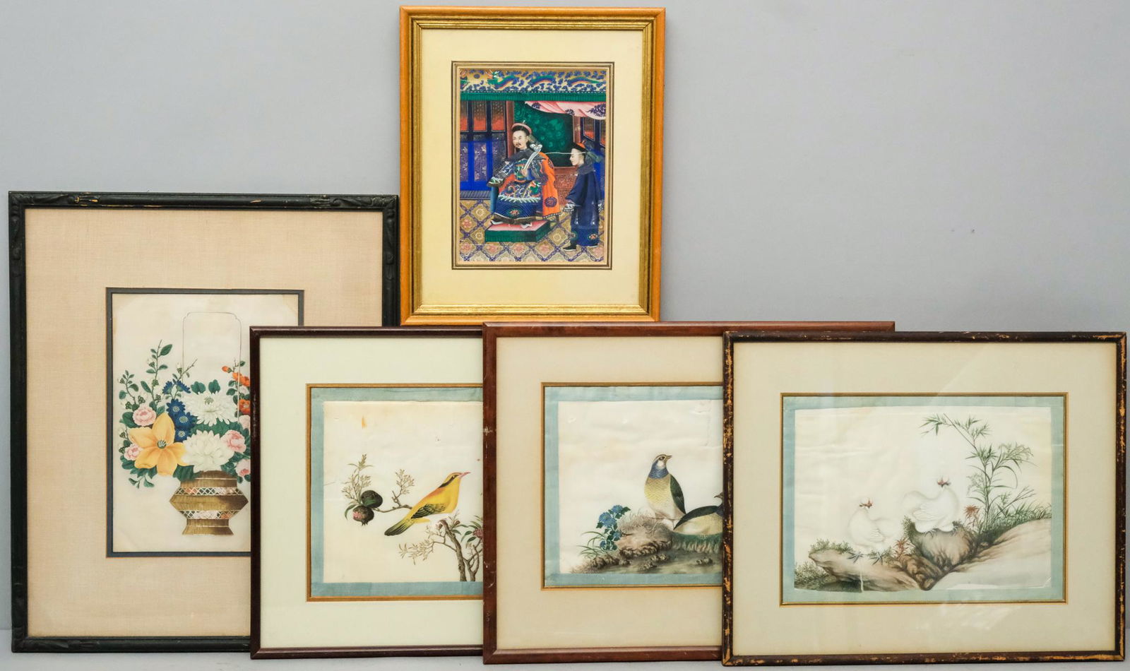 Five Pieces of Chinese Art on Silk (1 of 7)