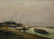 Aaron Harry Gorson, "Pittsburg Harbor"