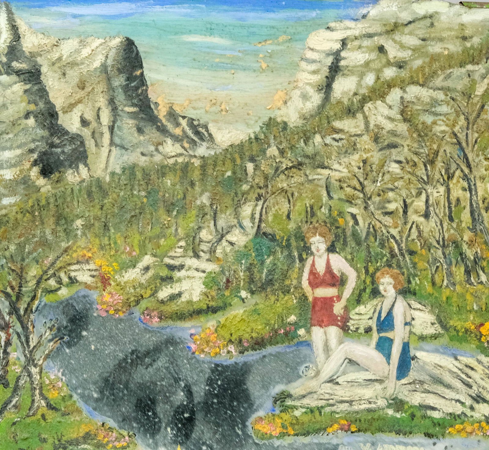 V. Ammons, Painting On Mirror (1 of 5)