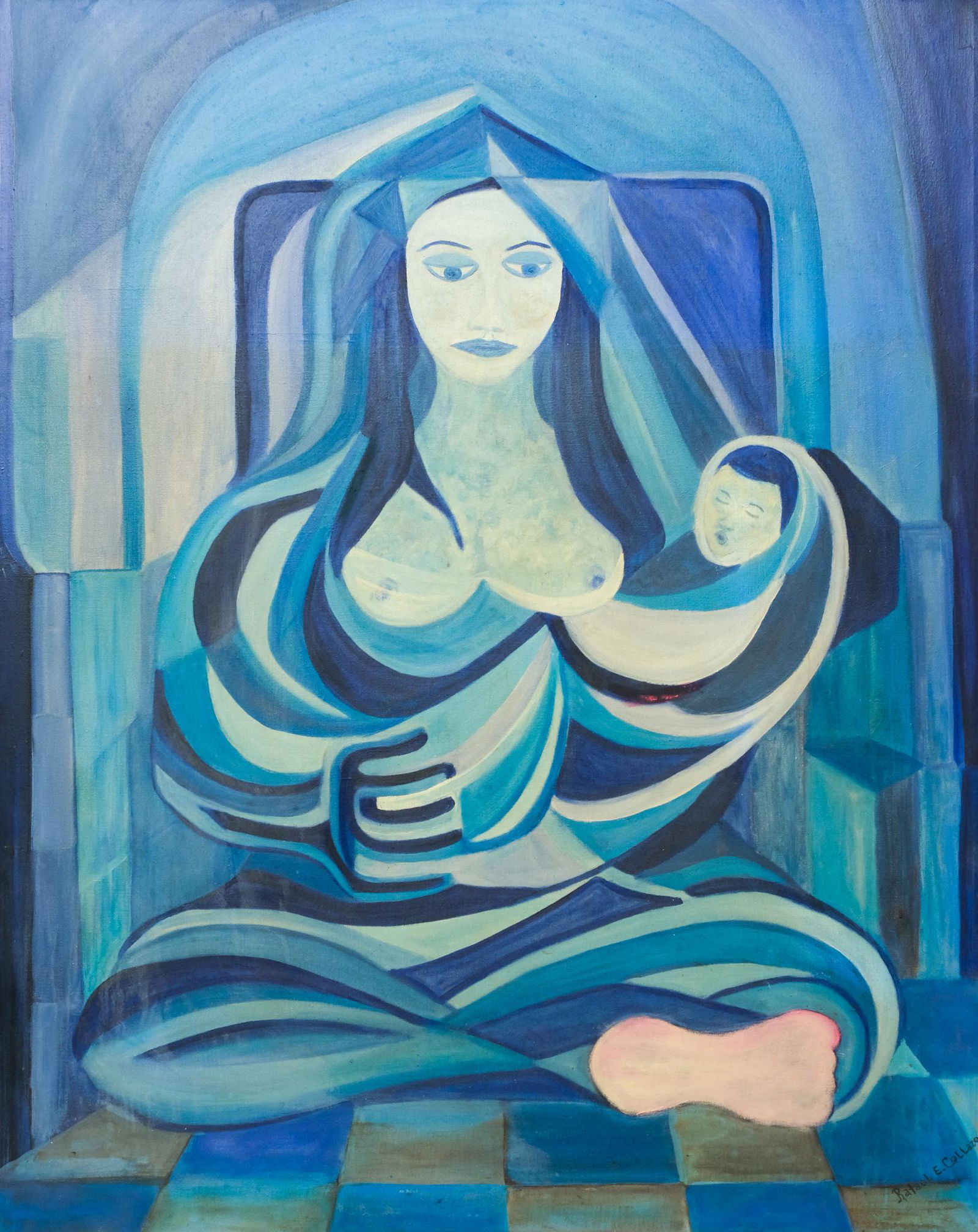 Rafael E. Collazo, Blue Madonna and Child (1 of 5)
