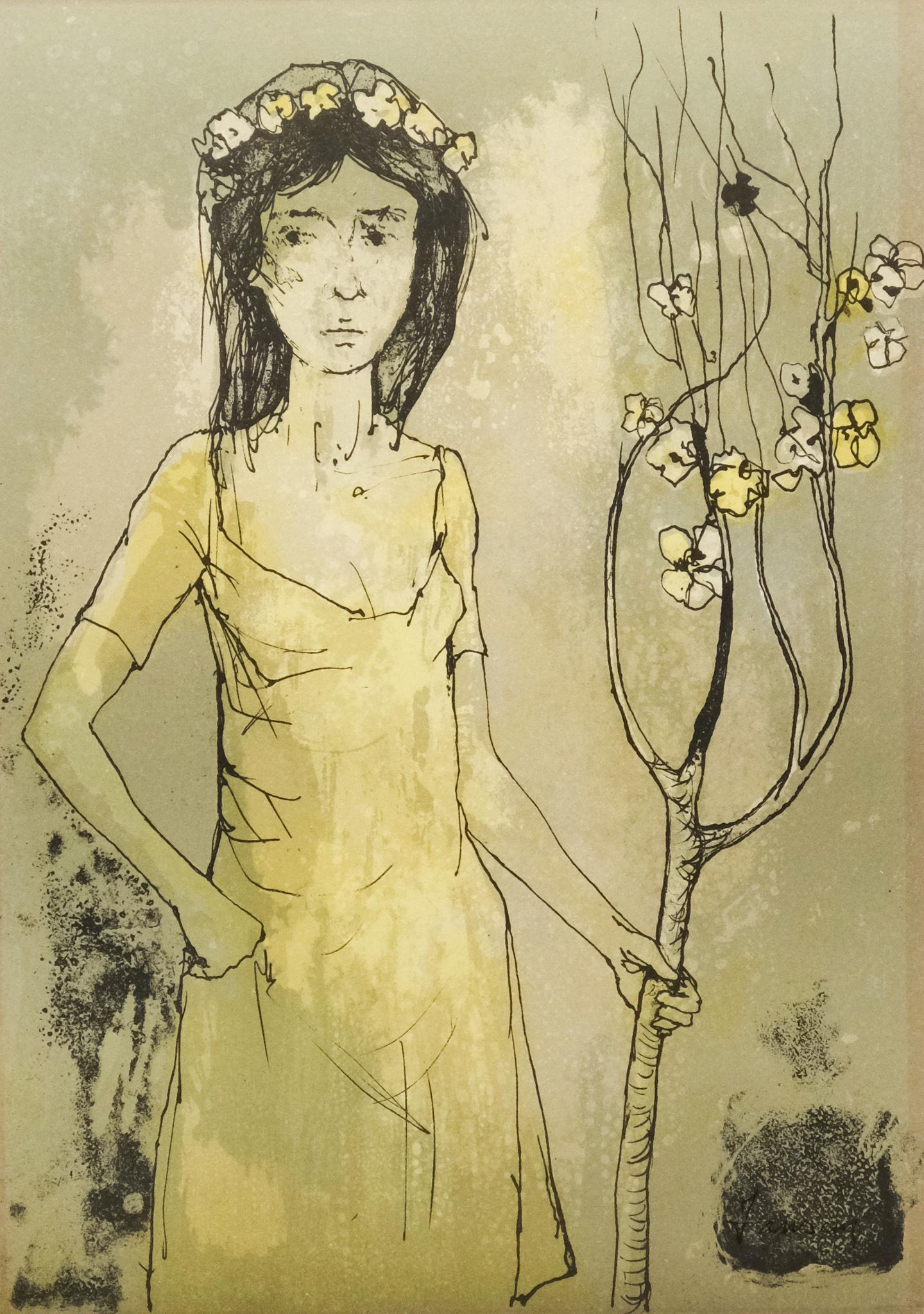 Jean Jansem, "Femme Avec Bouquet" (1 of 5)