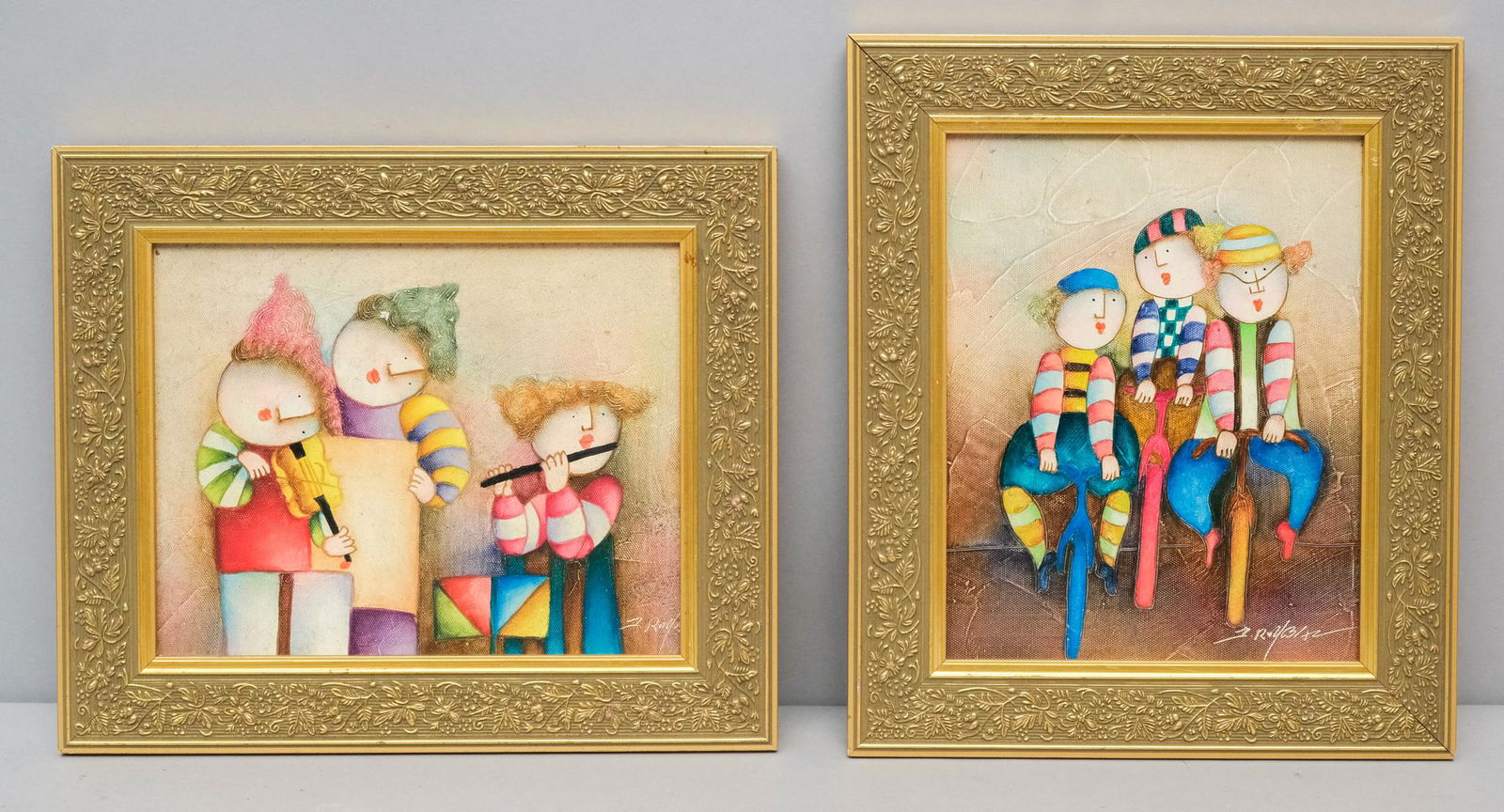 Lot of Signed Joyce Roybal Paintings (2) (1 of 9)