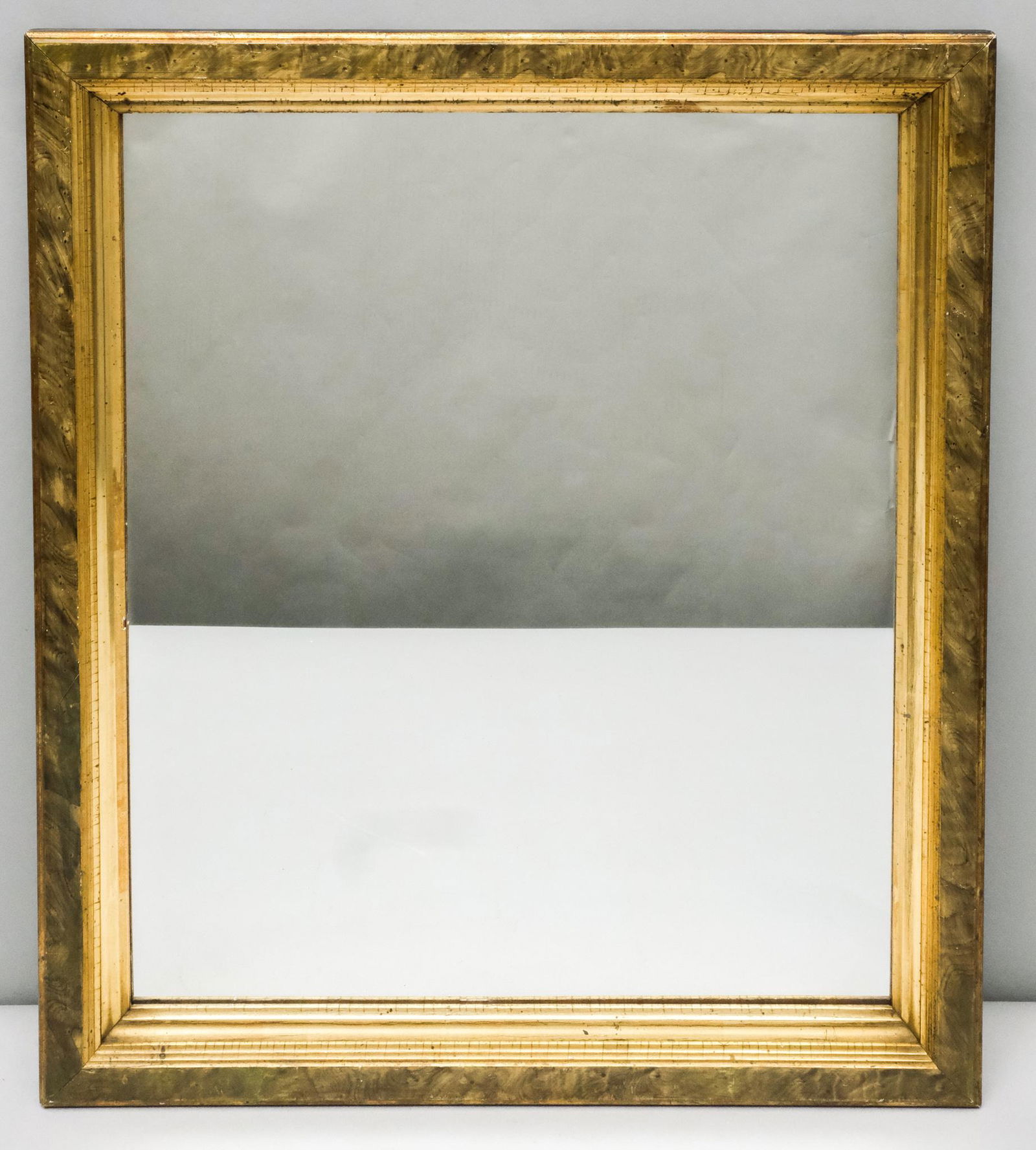 American Burled Wood and Gilt Wall Mirror (1 of 4)