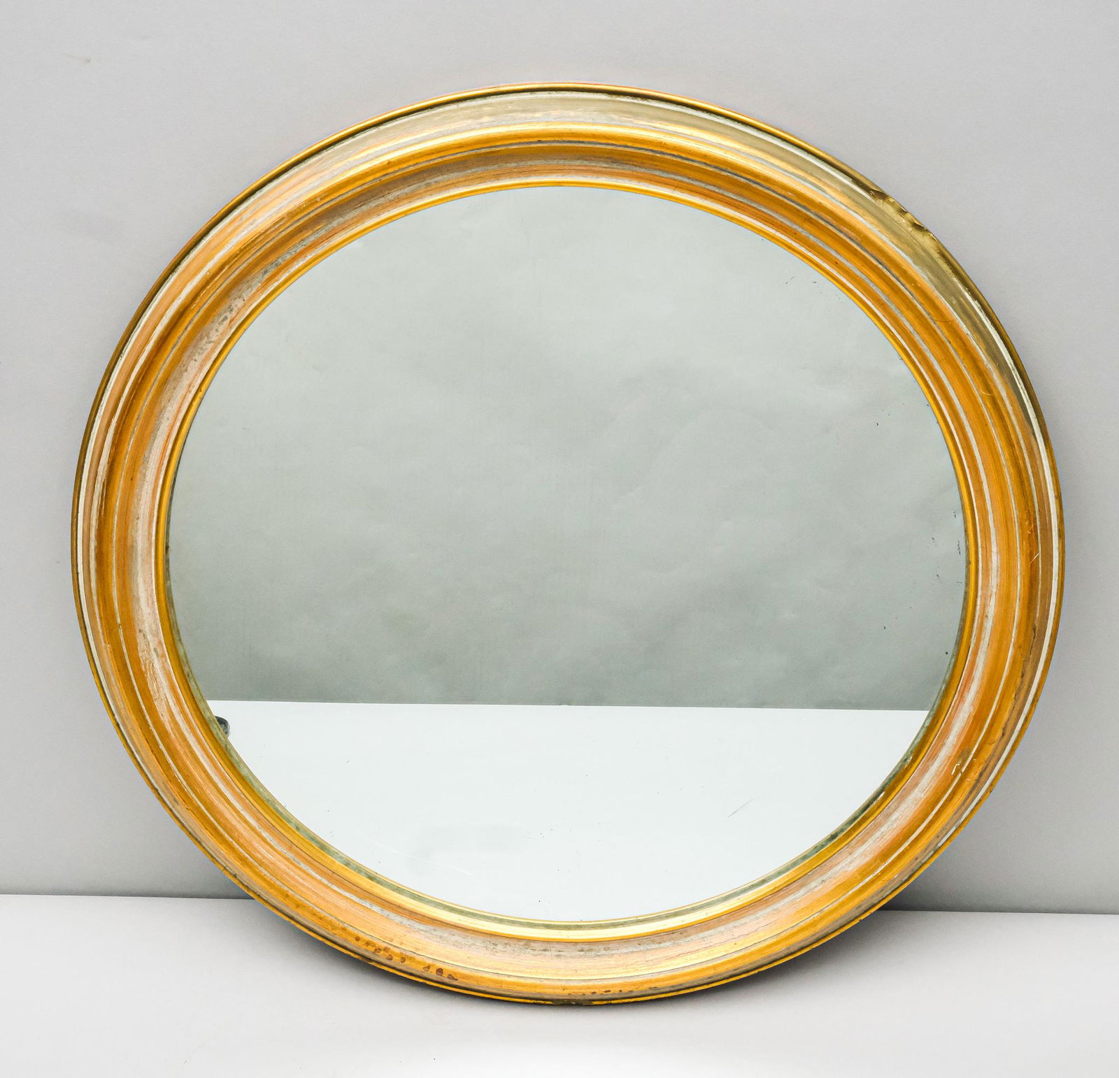 Antique Giltwood Frame Circle Mirror (1 of 3)