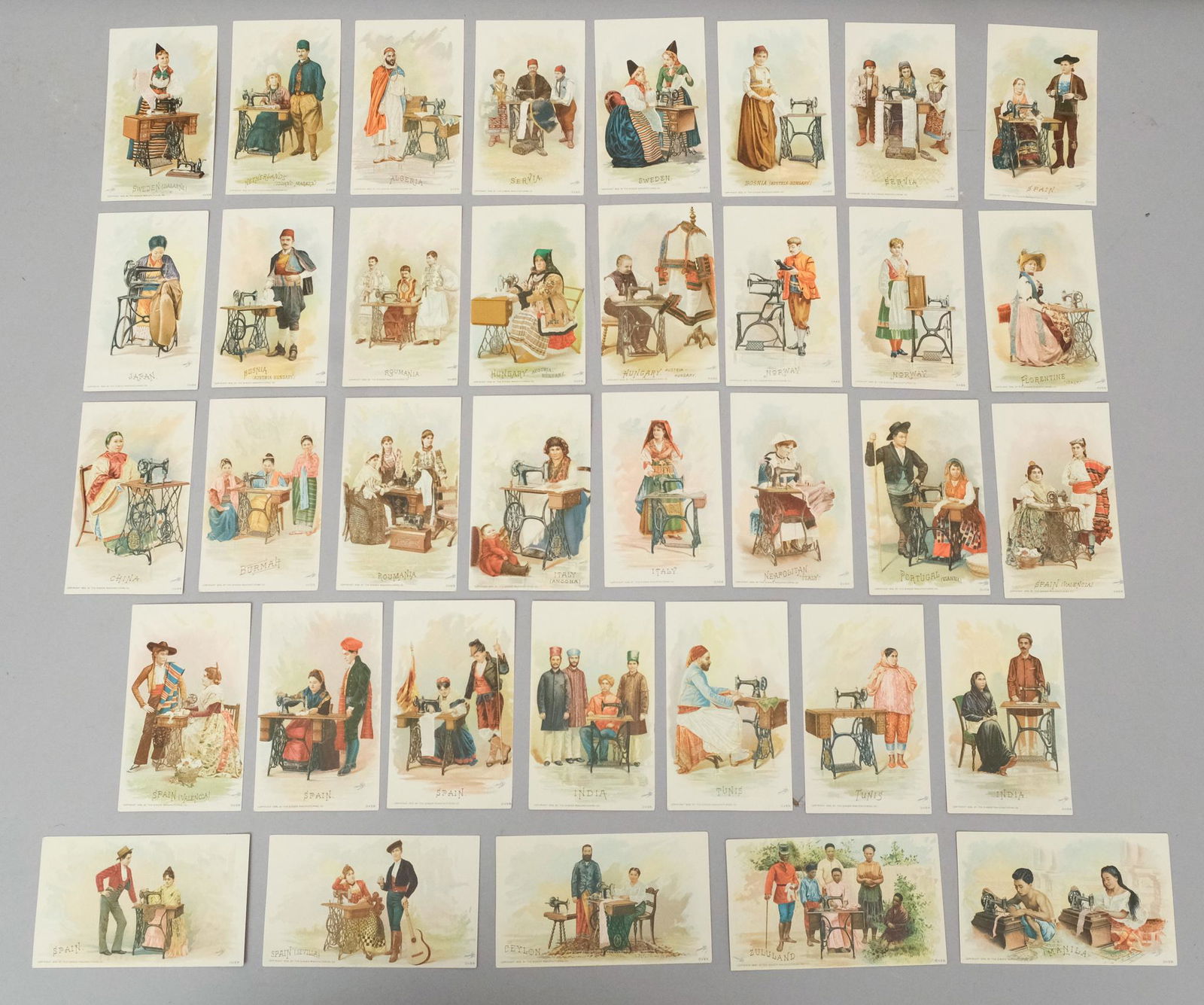 Singer Manufacturing Costume Cards (1 of 9)