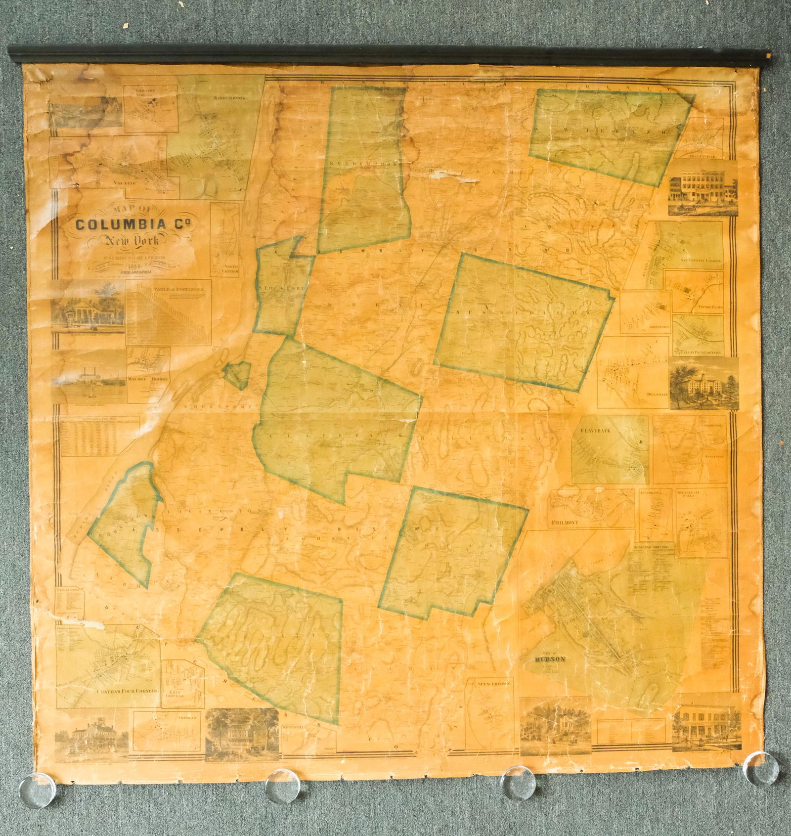 Map of Columbia County, NY, 1858 (1 of 12)