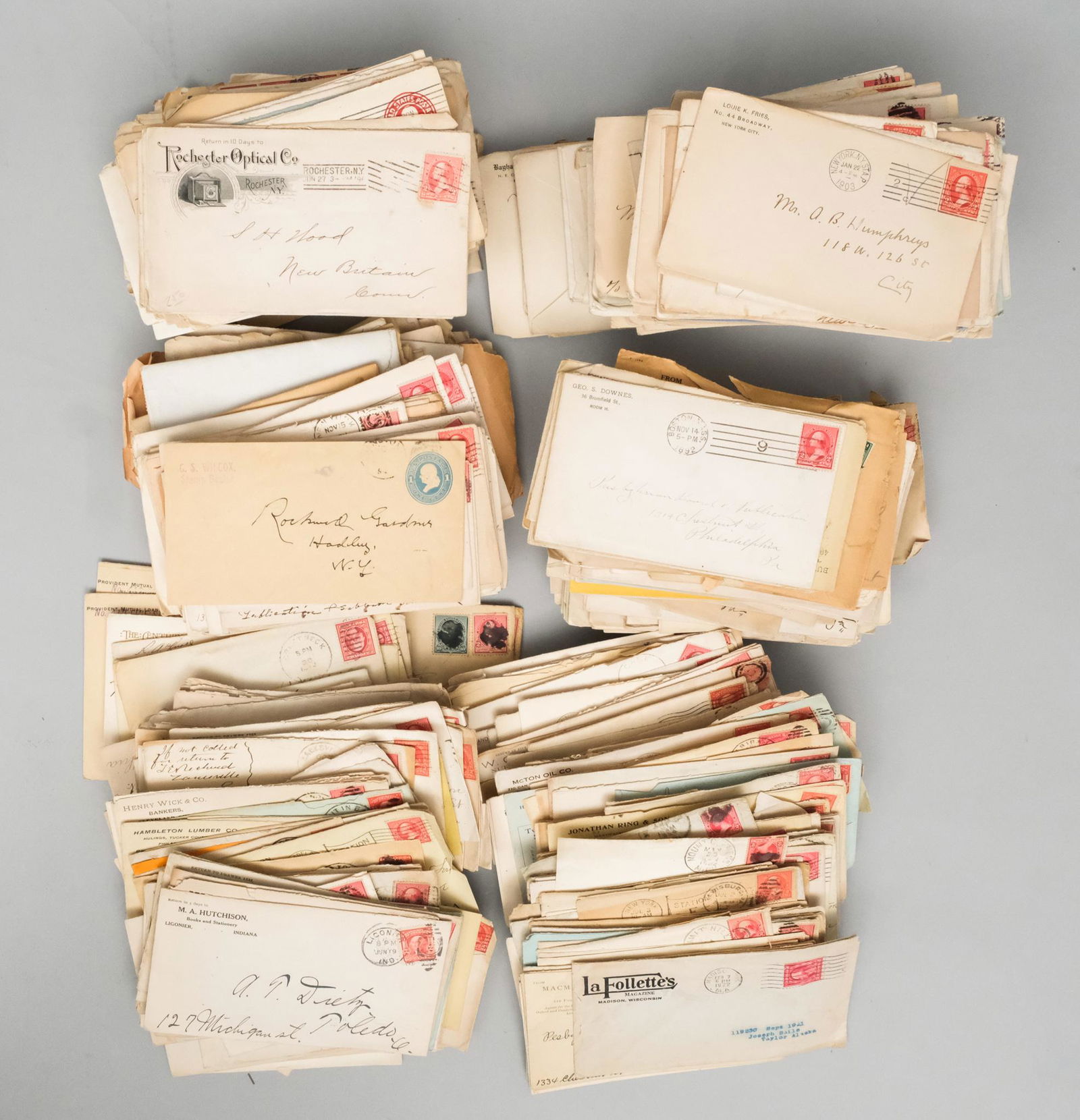 Large Lot 1900 - 1930s Stamps on Cover (1 of 2)