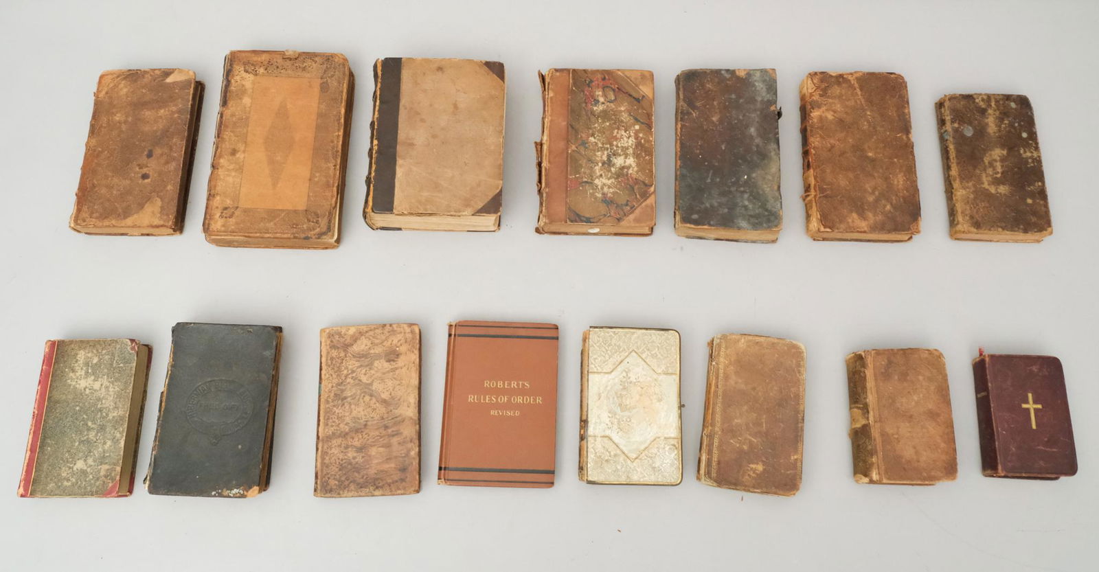 Lot of Antique Leather Bound Books (1 of 20)