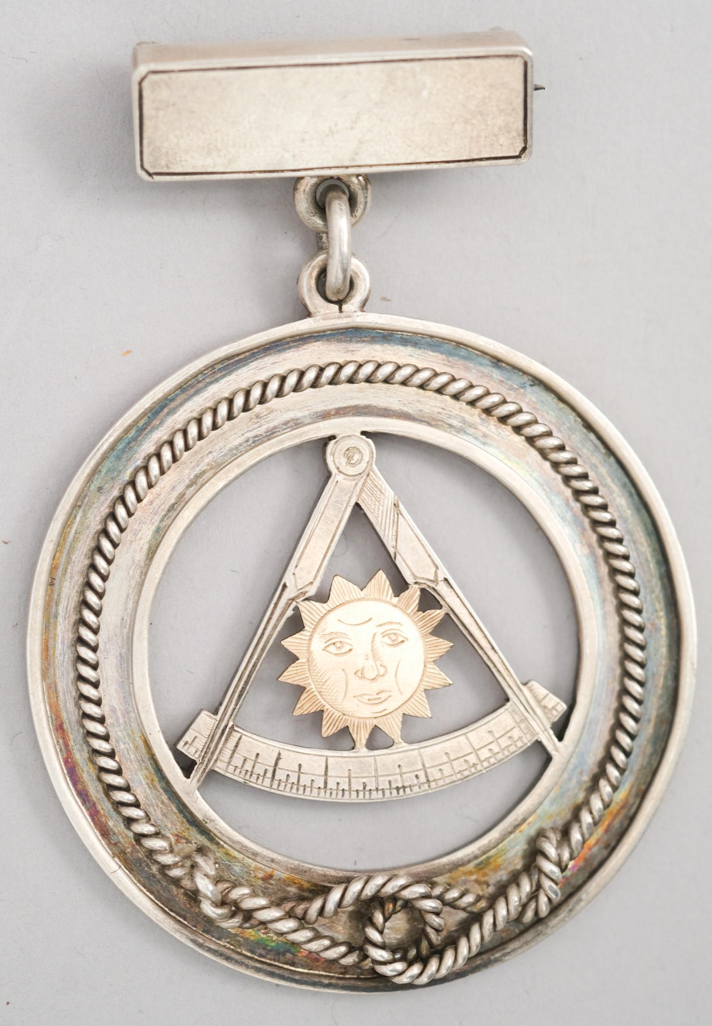19th Century Masonic Silver First Master Pin (1 of 6)