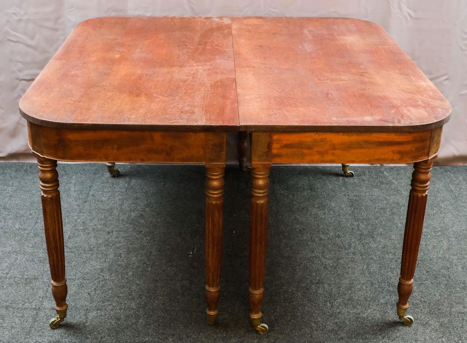 American Federal Style Mahogany Dining Table (1 of 9)