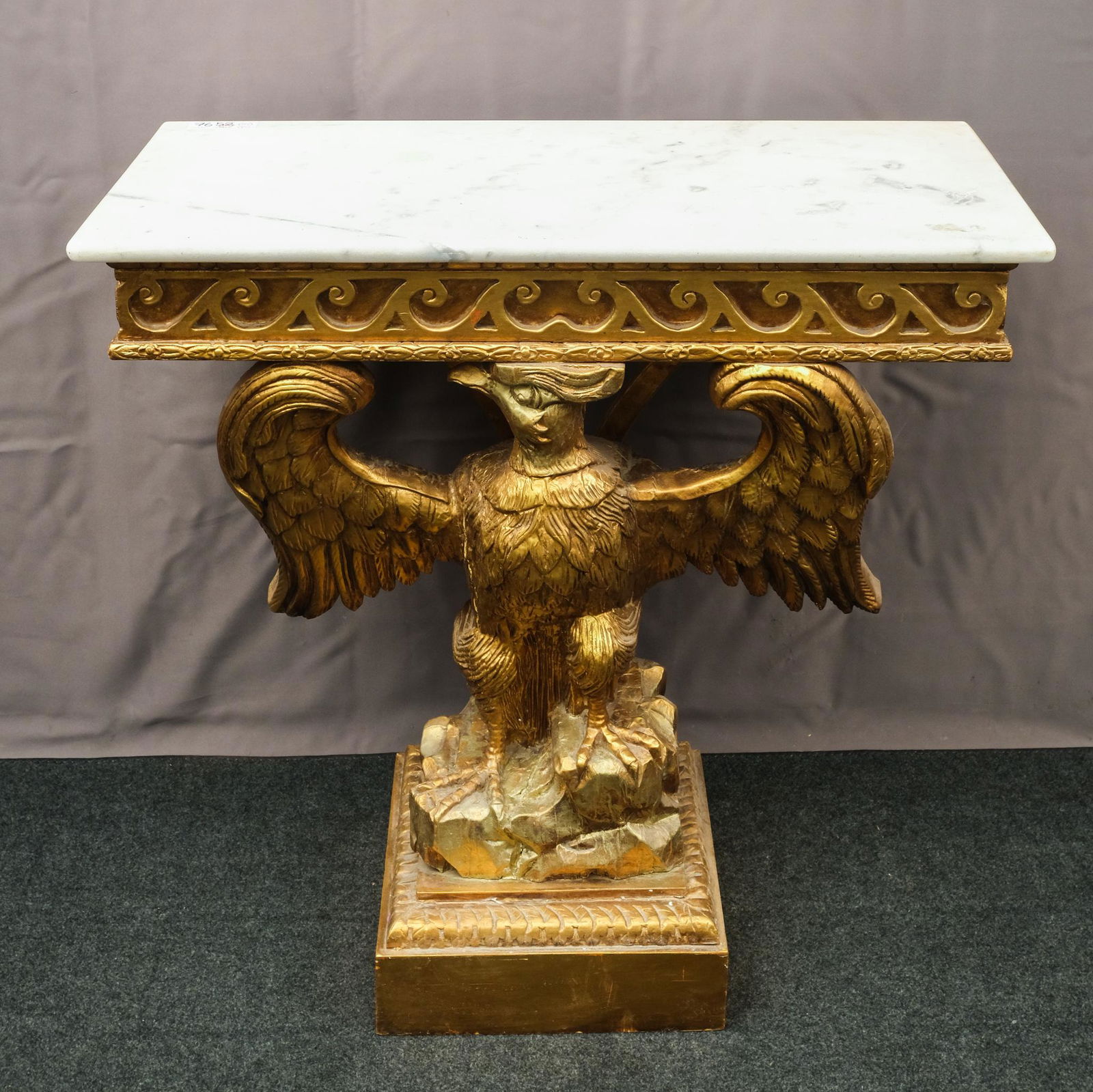 Eagle Base Marble Top Console Table (1 of 10)
