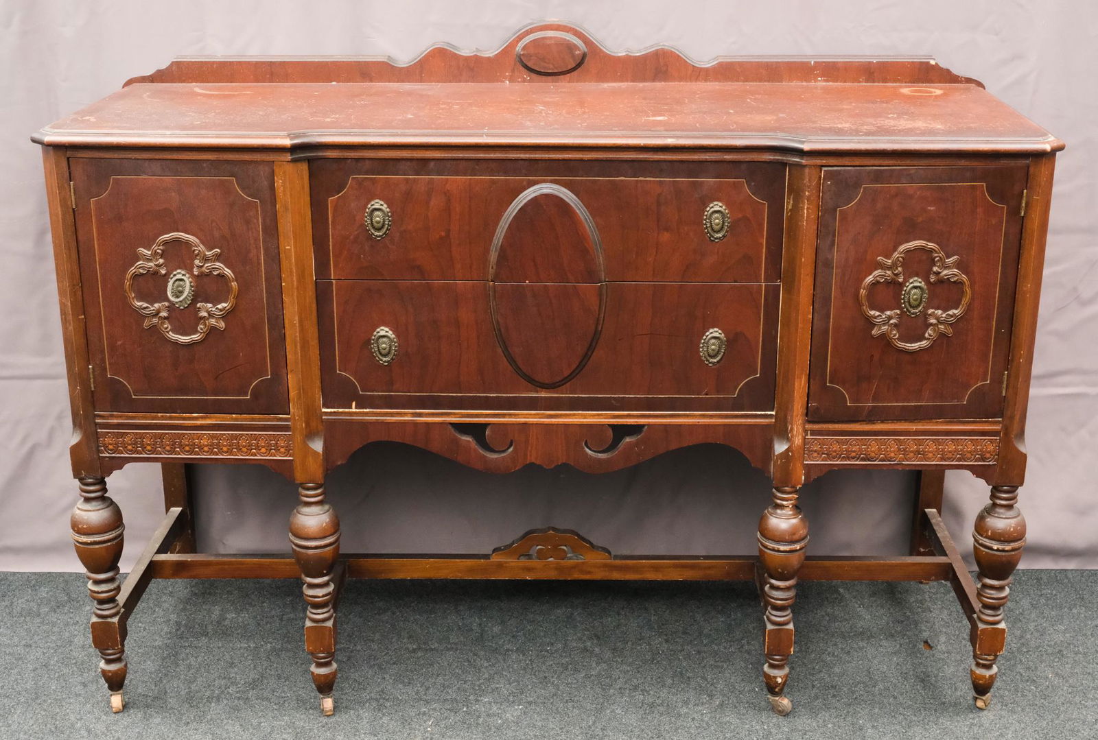 American 19th C. Mahogany Buffet (1 of 9)