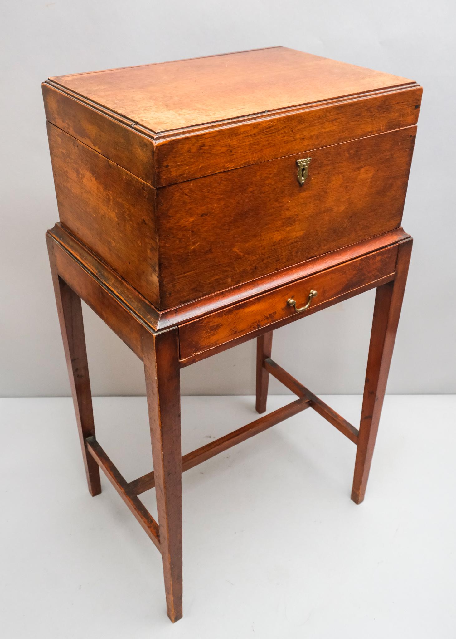 American 19th C. Campaign Style Box on Stand (1 of 13)