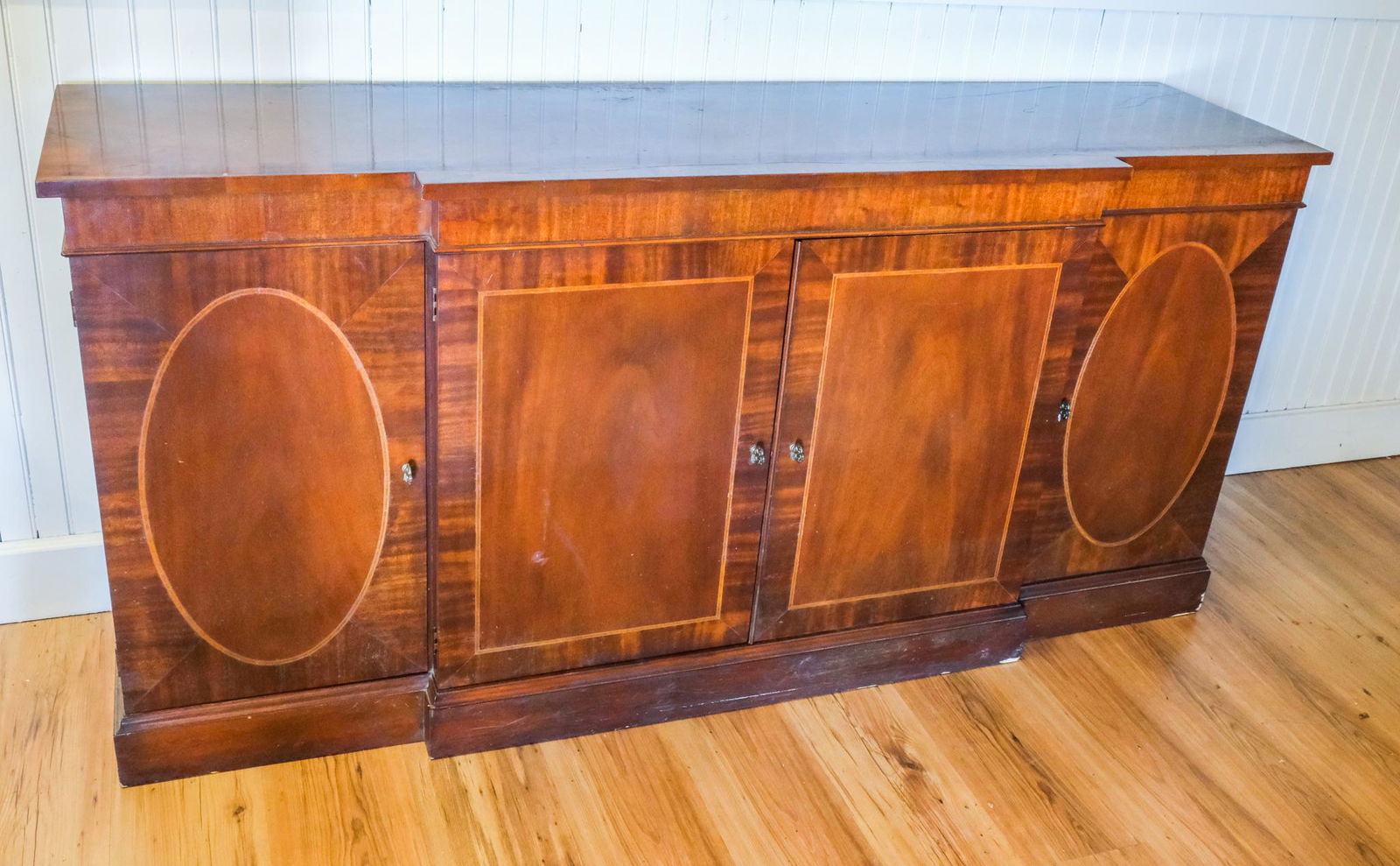 Antique Inlaid Baker Sideboard (1 of 9)