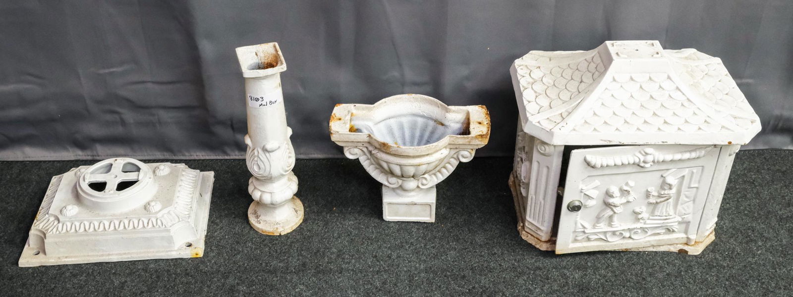 Cast Iron Mailbox on Pedestal (1 of 6)